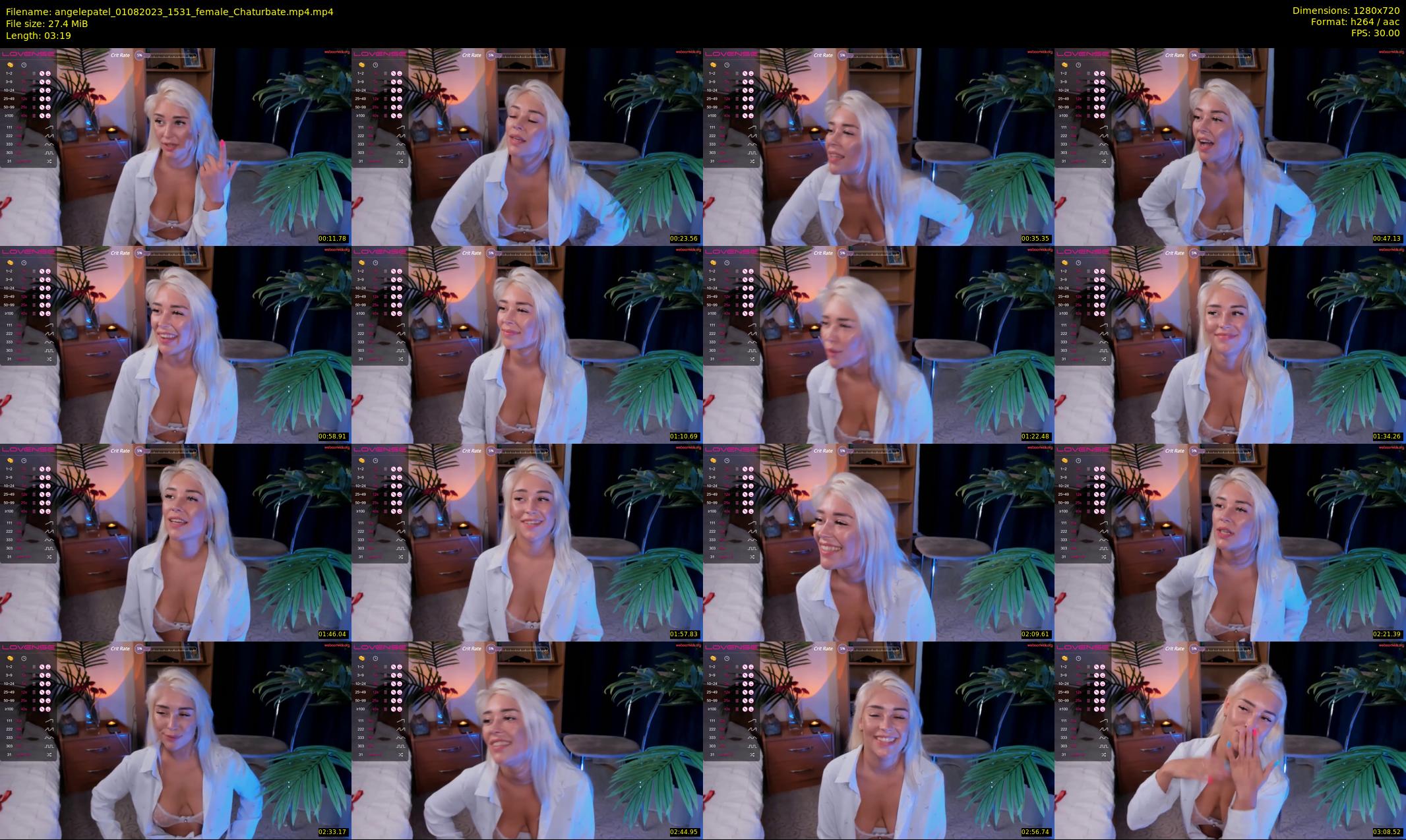 angelepatel — 4 minute Chaturbate female cam show recording, 720p, Aug 1, 2023