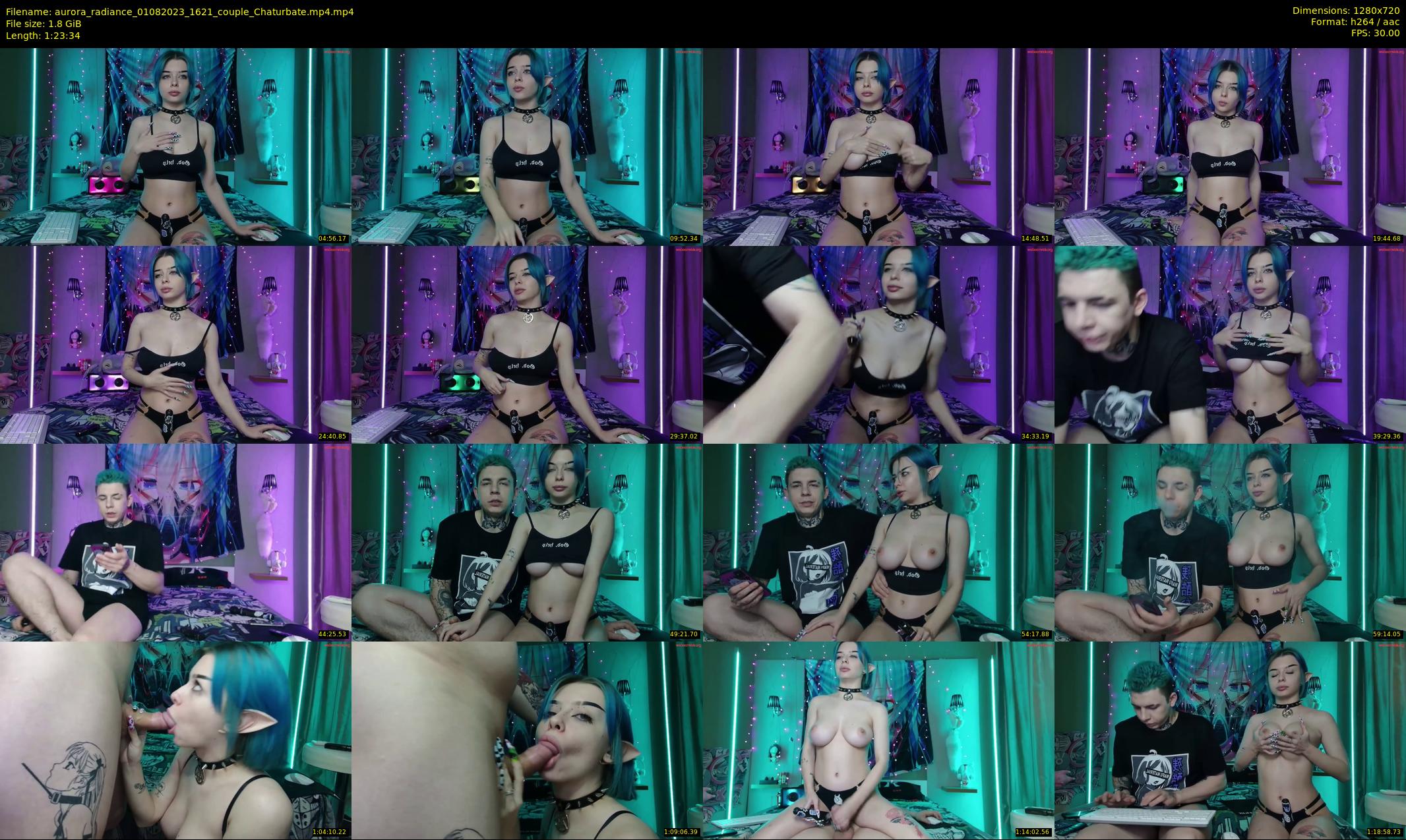 aurora_radiance — 84 minute Chaturbate couple cam show recording, 720p, Aug 1, 2023