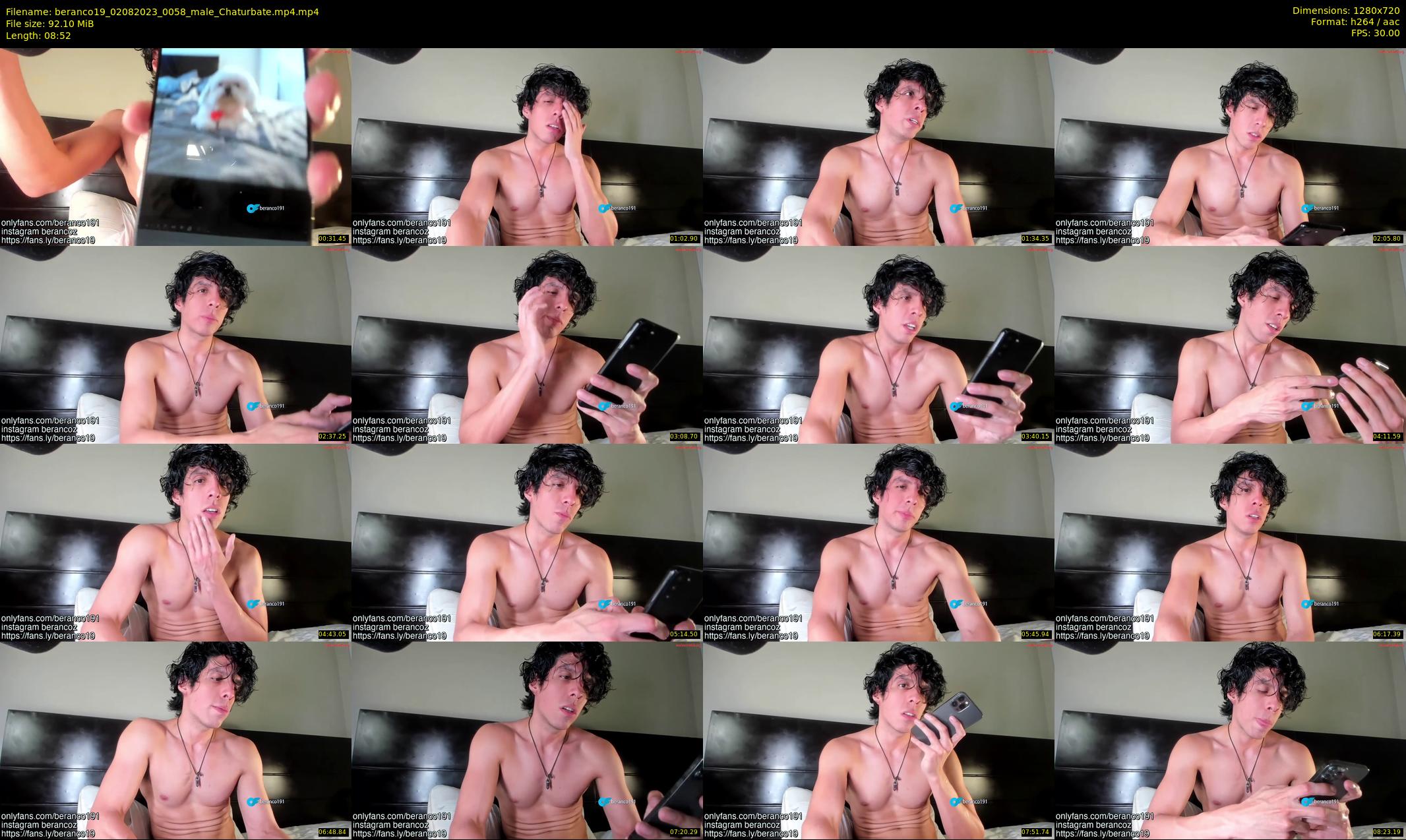 beranco19 — 9 minute Chaturbate male cam show recording, 720p, Aug 2, 2023