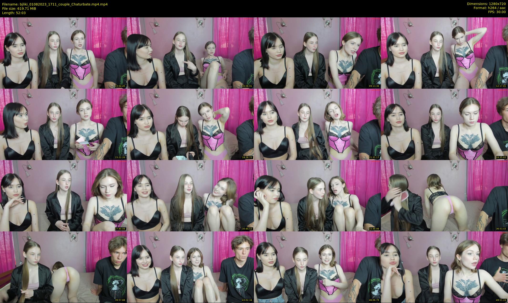 bjliki — 53 minute Chaturbate couple cam show recording, 720p, Aug 1, 2023