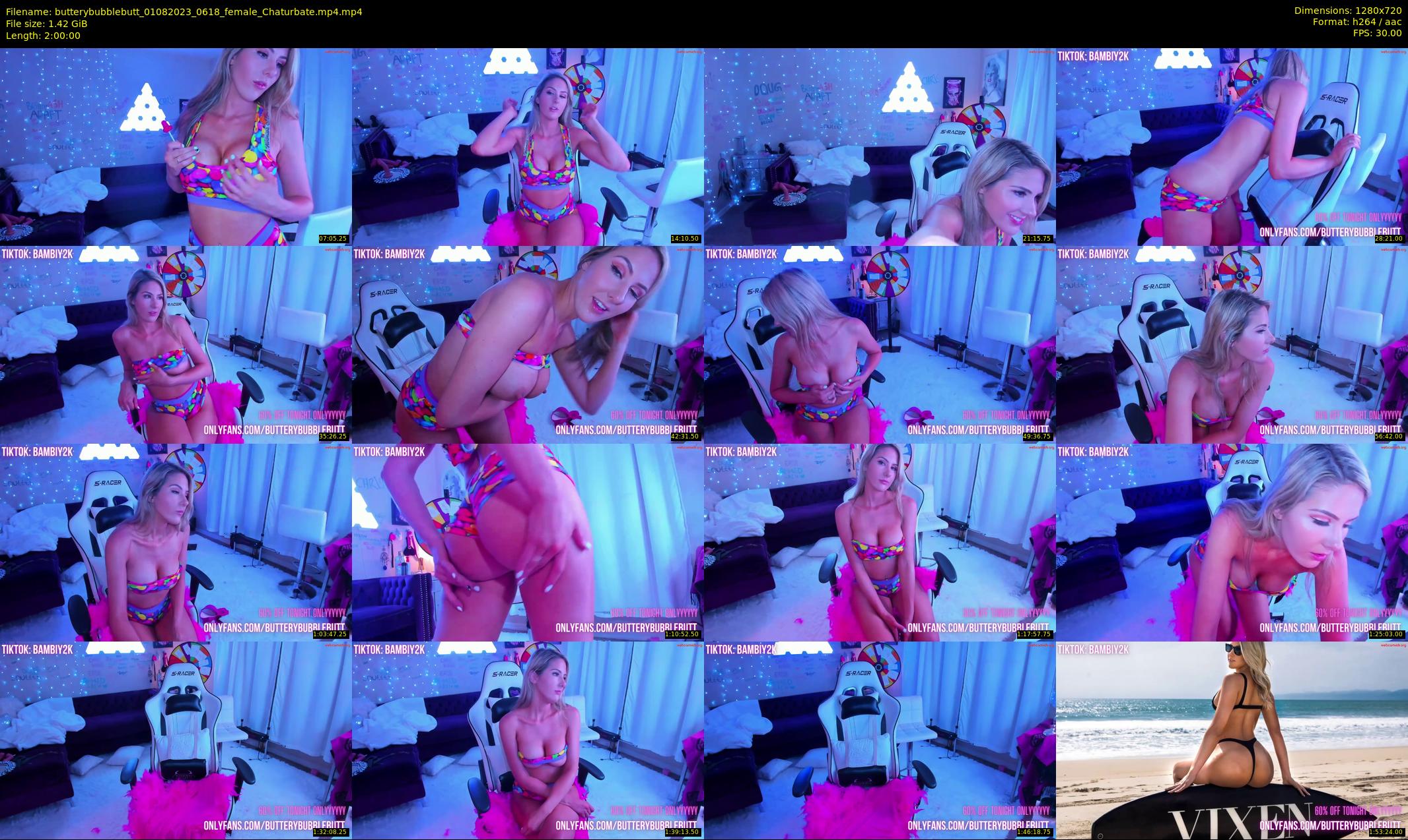 butterybubblebutt — 120 minute Chaturbate couple cam show recording, 720p, Aug 1, 2023