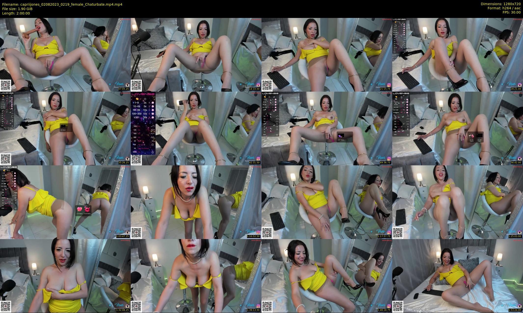 capriijones — 120 minute Chaturbate female cam show recording, 720p, Aug 2, 2023