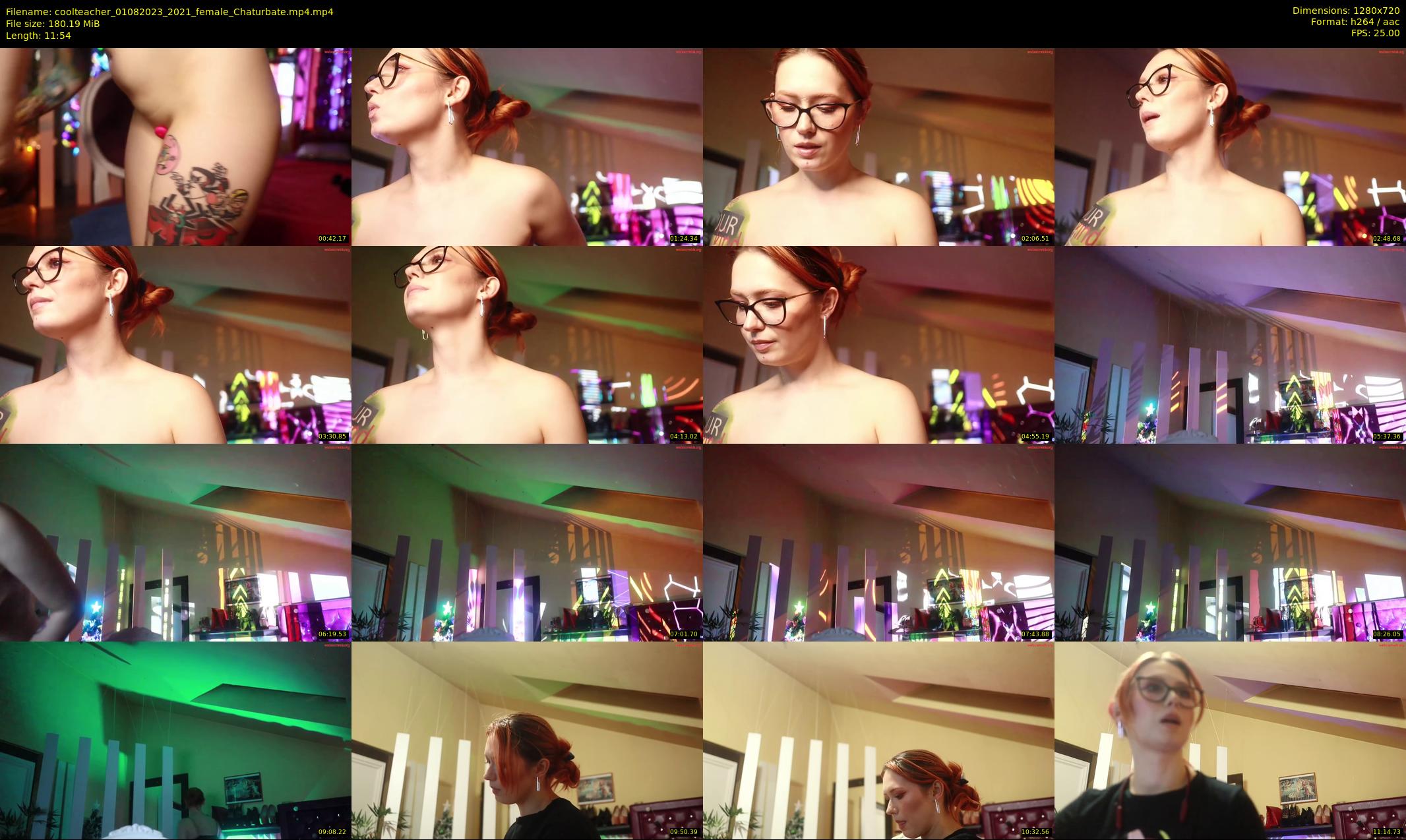 coolteacher — 12 minute Chaturbate female cam show recording, 720p, Aug 1, 2023