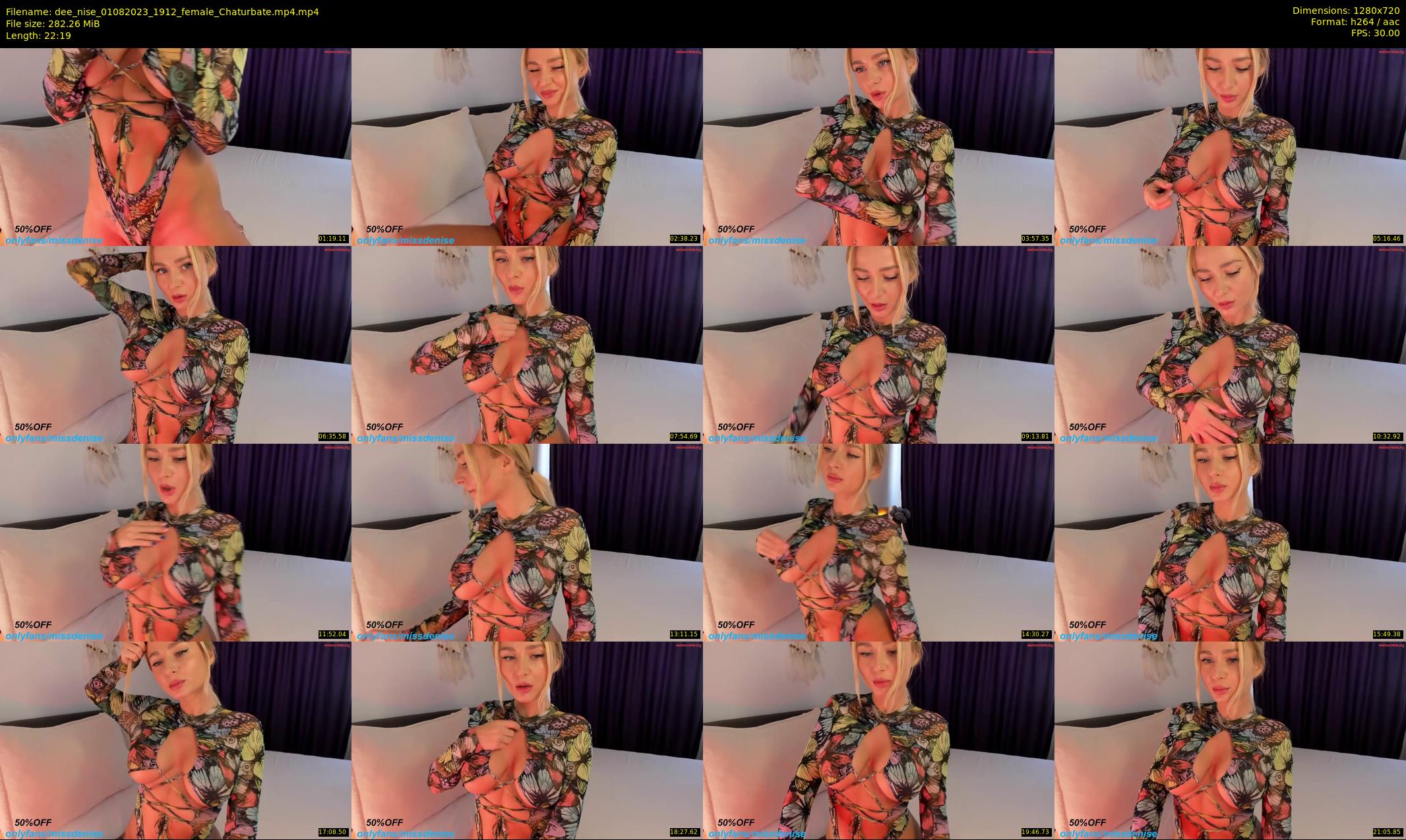 dee_nise — 23 minute Chaturbate female cam show recording, 720p, Aug 1, 2023