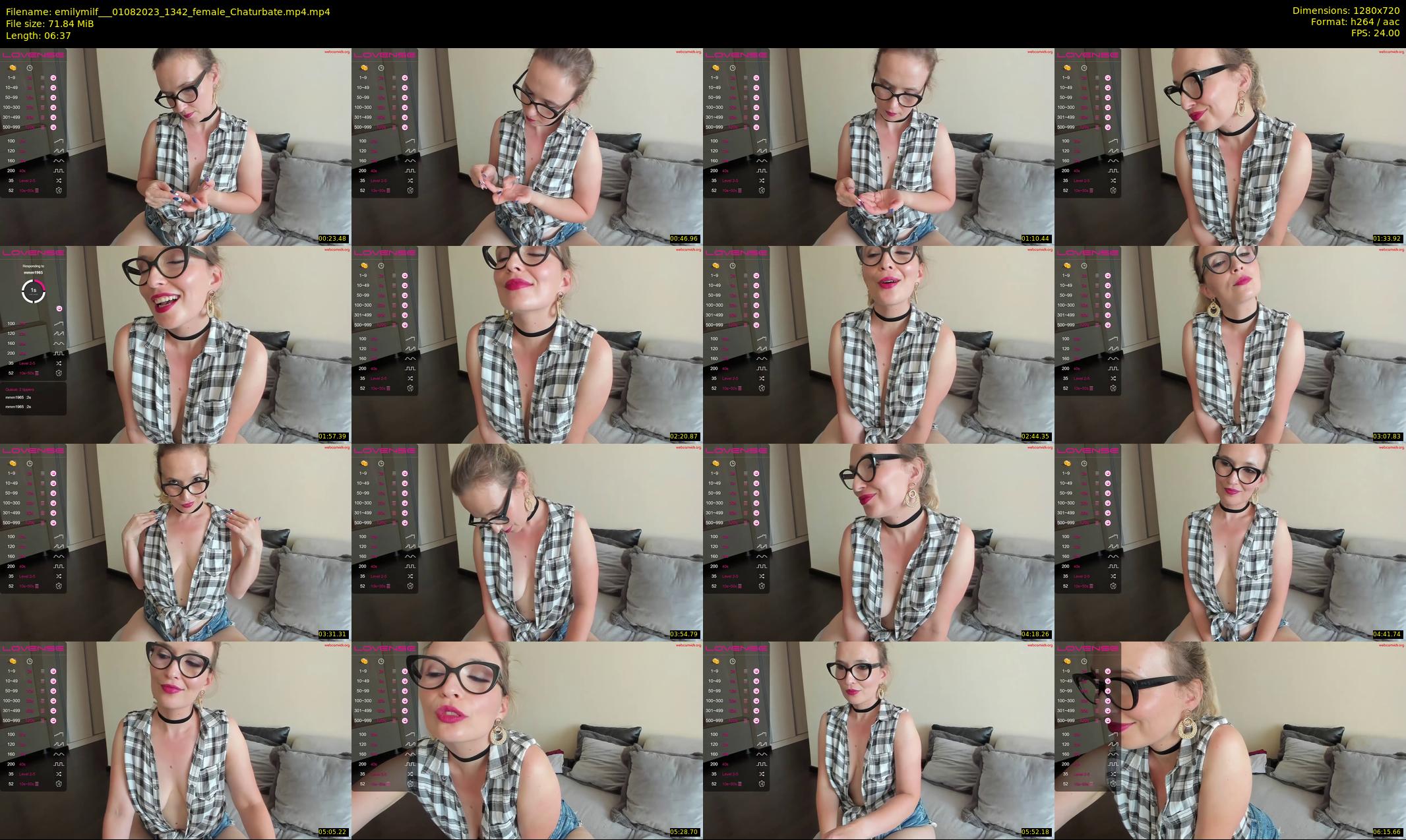 emilymilf__ — 7 minute Chaturbate female cam show recording, 720p, Aug 1, 2023