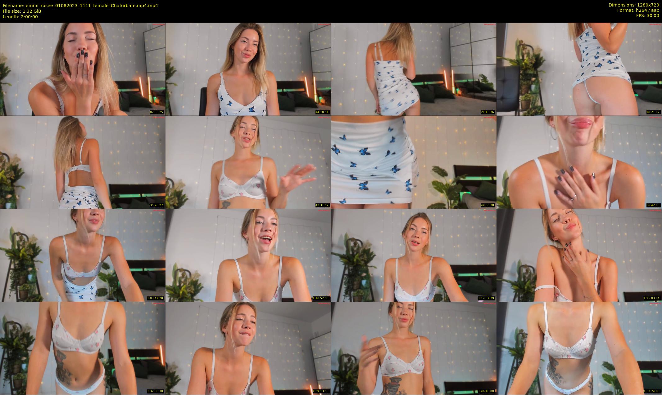 emmi_rosee — 120 minute Chaturbate female cam show recording, 720p, Aug 1, 2023