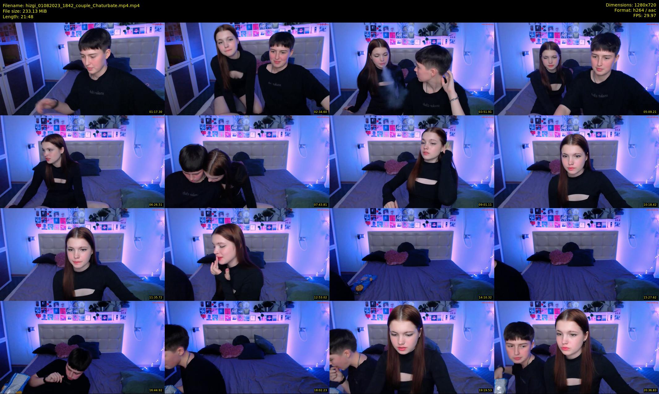 hizgi — 22 minute Chaturbate couple cam show recording, 720p, Aug 1, 2023