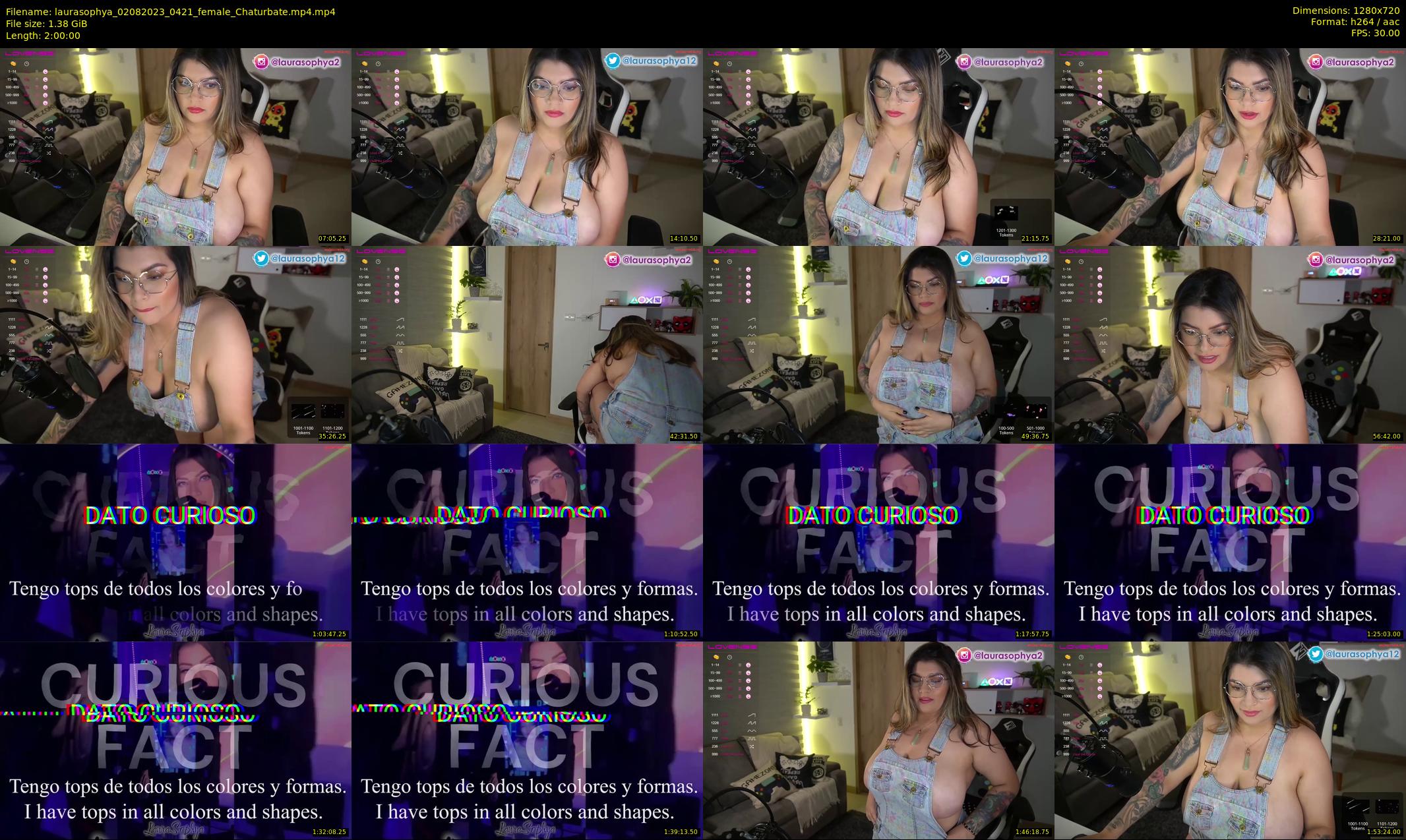 laurasophya — 120 minute Chaturbate female cam show recording, 720p, Aug 2, 2023
