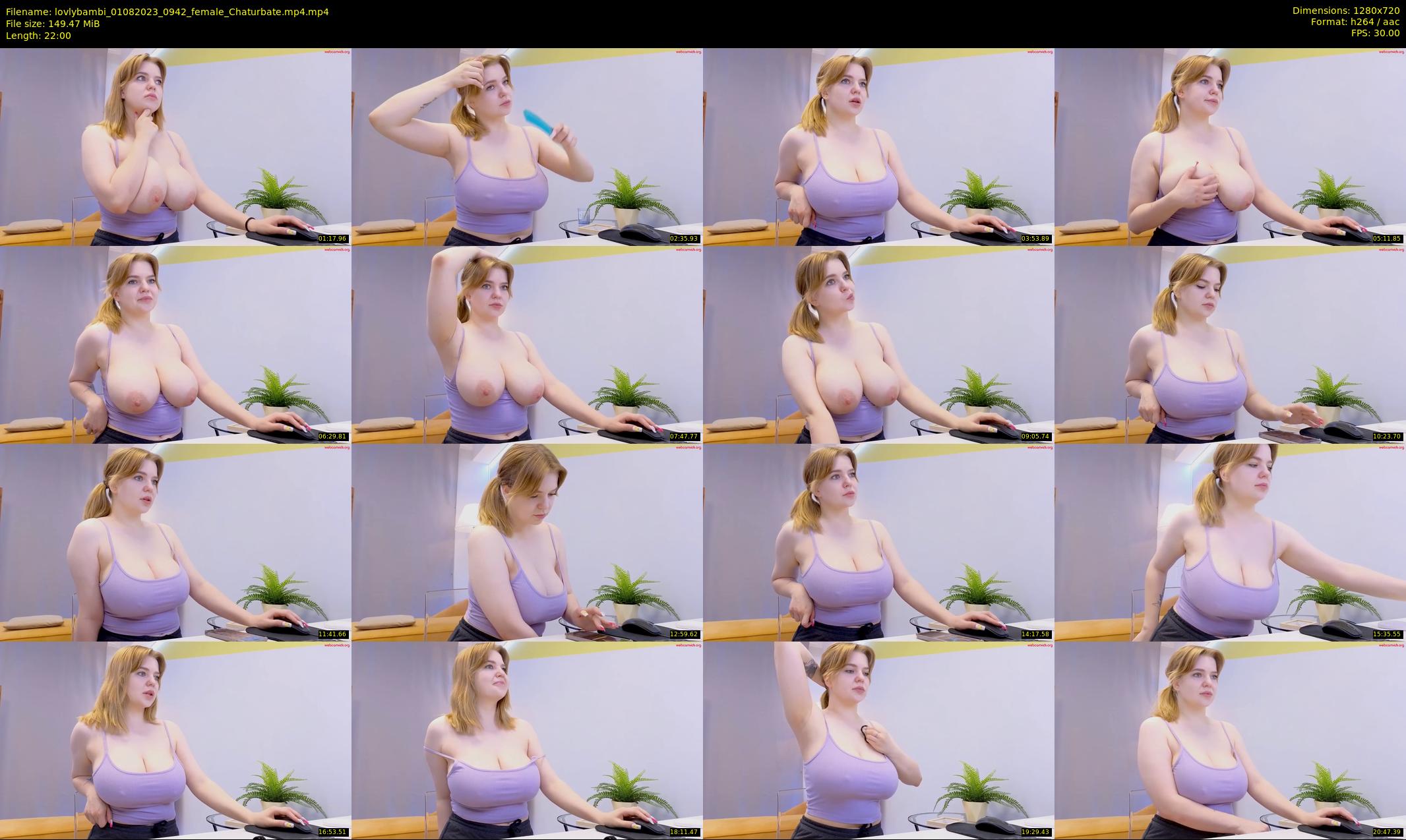 lovlybambi — 22 minute Chaturbate female cam show recording, 720p, Aug 1, 2023