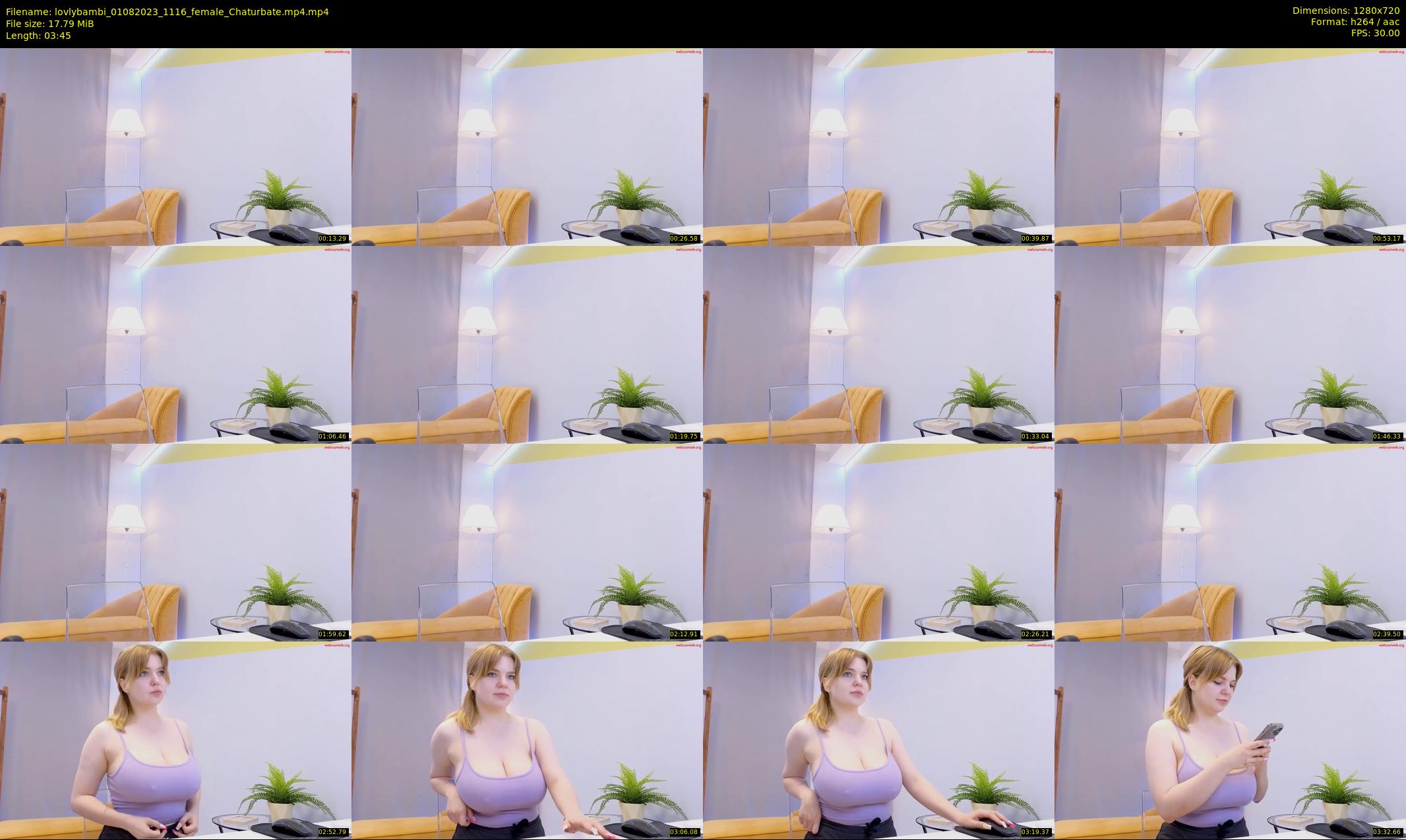 lovlybambi — 4 minute Chaturbate female cam show recording, 720p, Aug 1, 2023