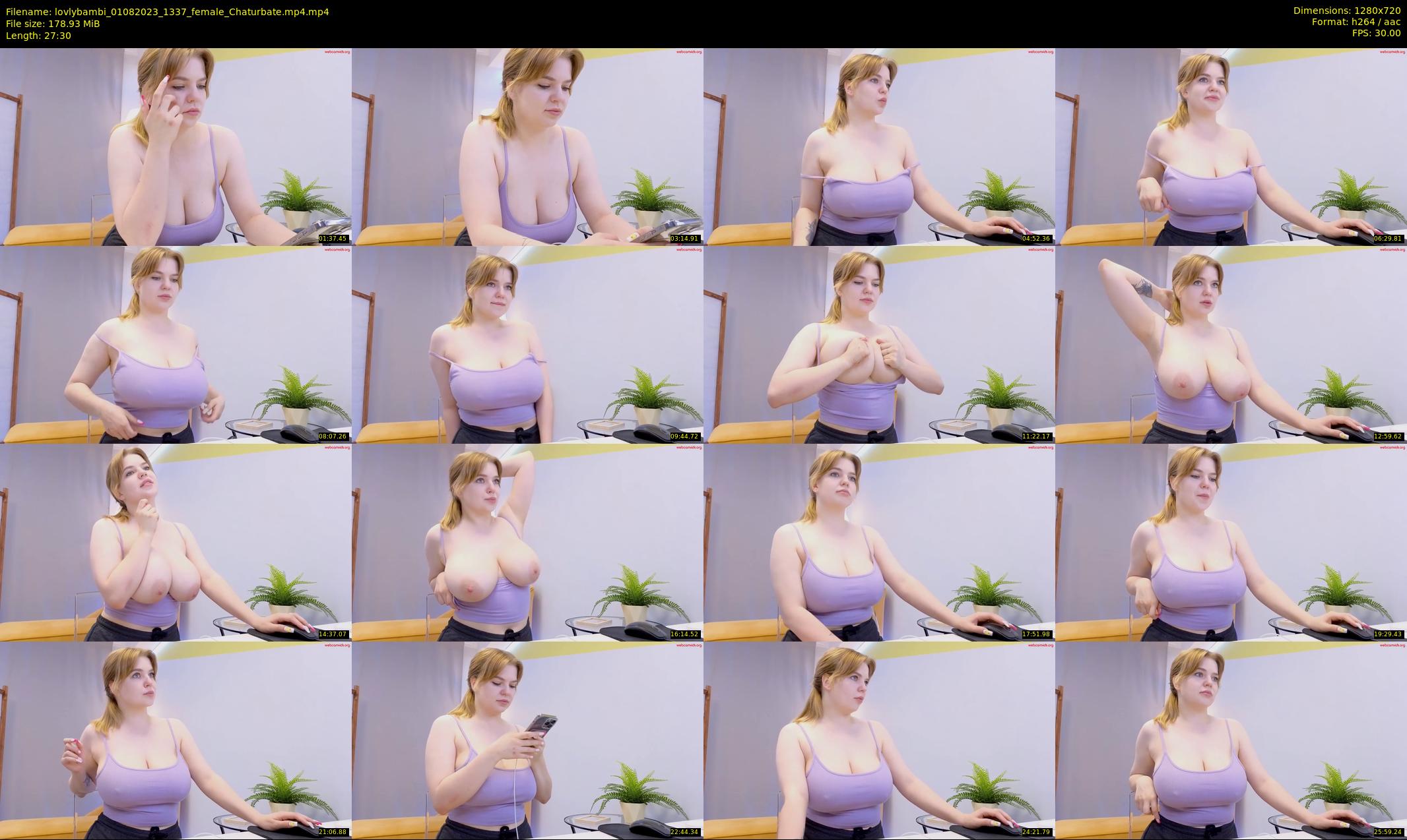 lovlybambi — 28 minute Chaturbate female cam show recording, 720p, Aug 1, 2023