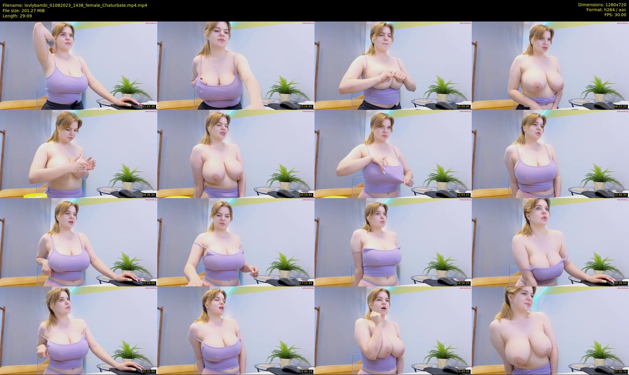 lovlybambi — 30 minute Chaturbate female cam show recording, 720p, Aug 1, 2023