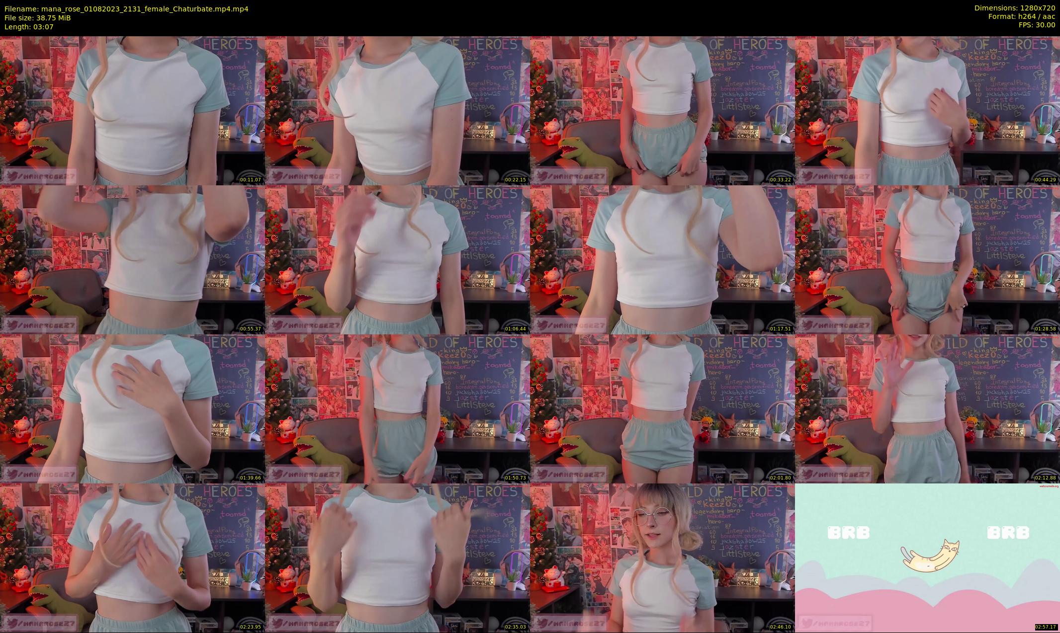 mana_rose — 4 minute Chaturbate female cam show recording, 720p, Aug 1, 2023