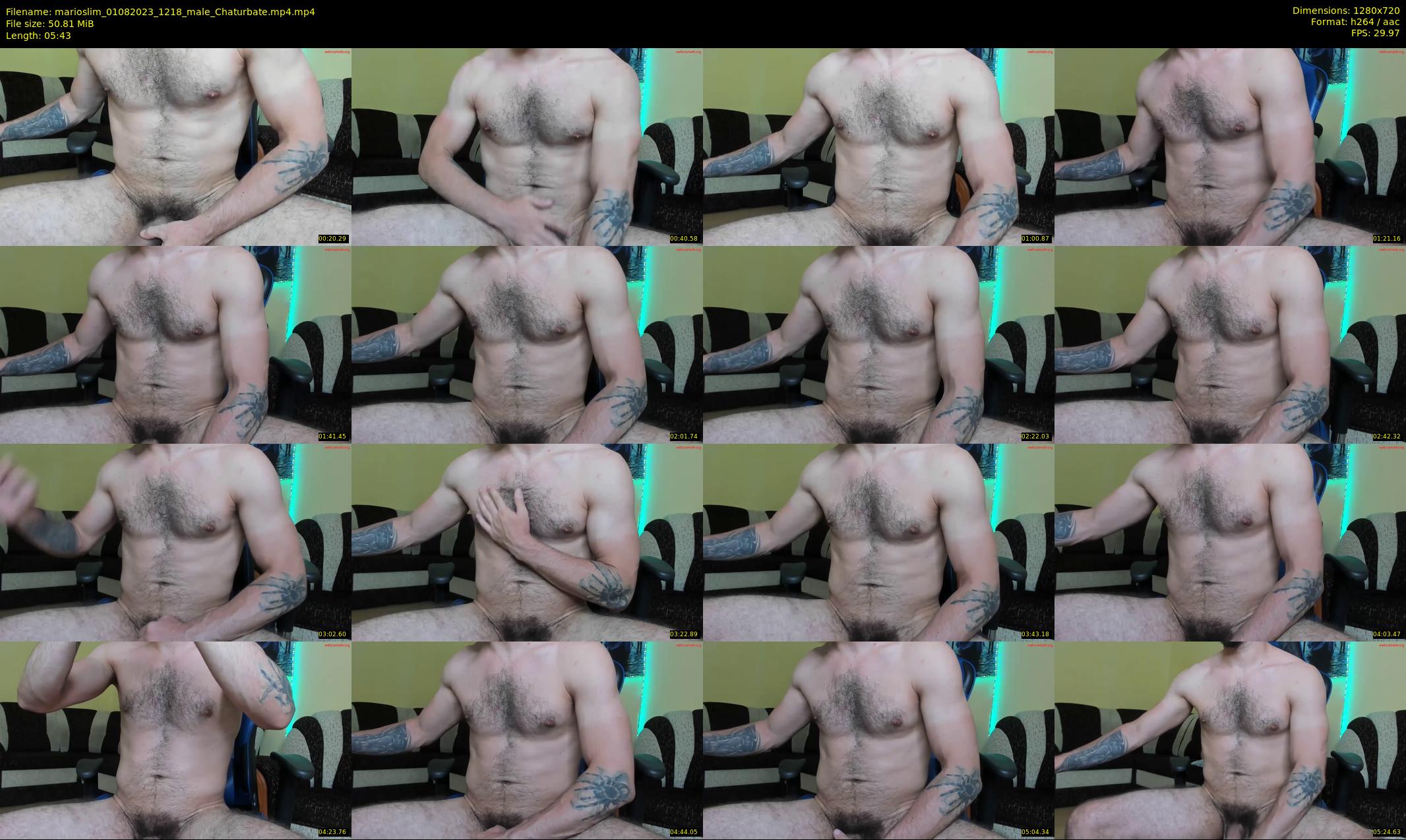 marioslim — 6 minute Chaturbate male cam show recording, 720p, Aug 1, 2023