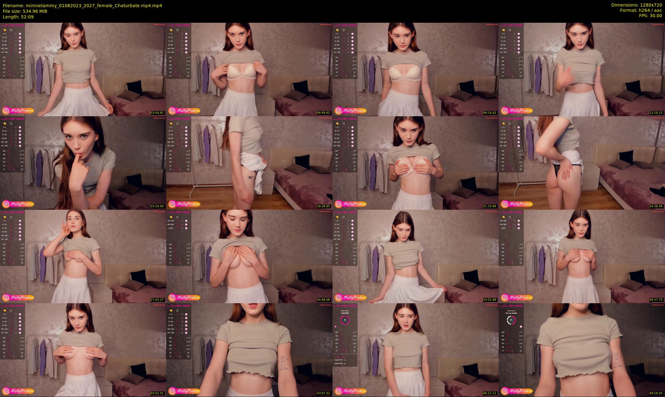 minnietammy — 53 minute Chaturbate female cam show recording, 720p, Aug 1, 2023