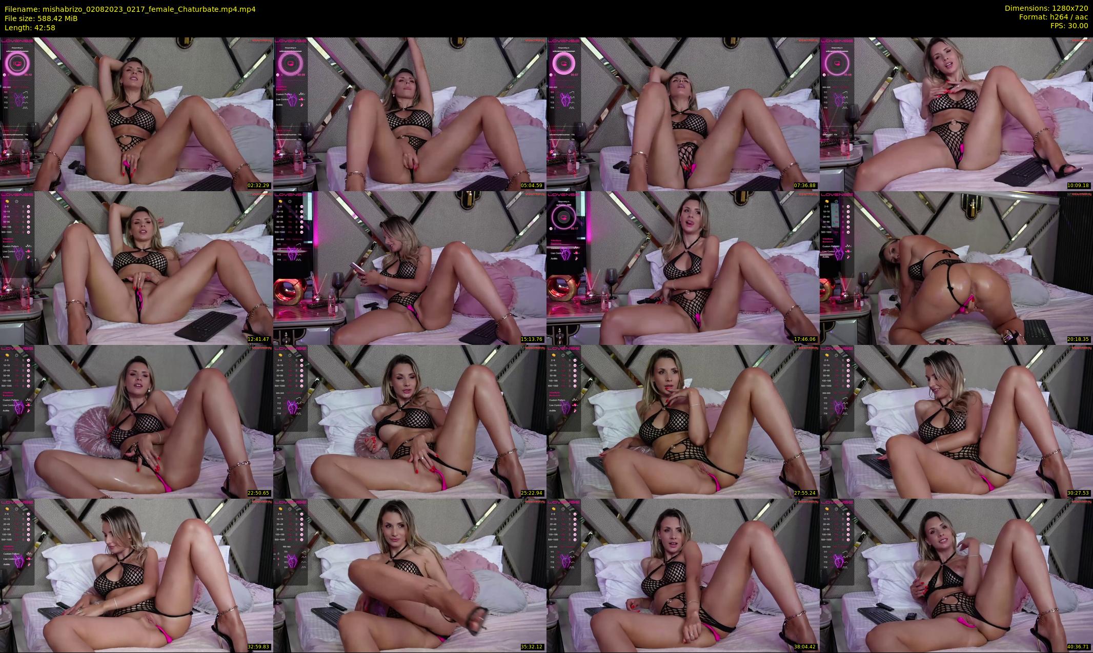 mishabrizo — 43 minute Chaturbate female cam show recording, 720p, Aug 2, 2023