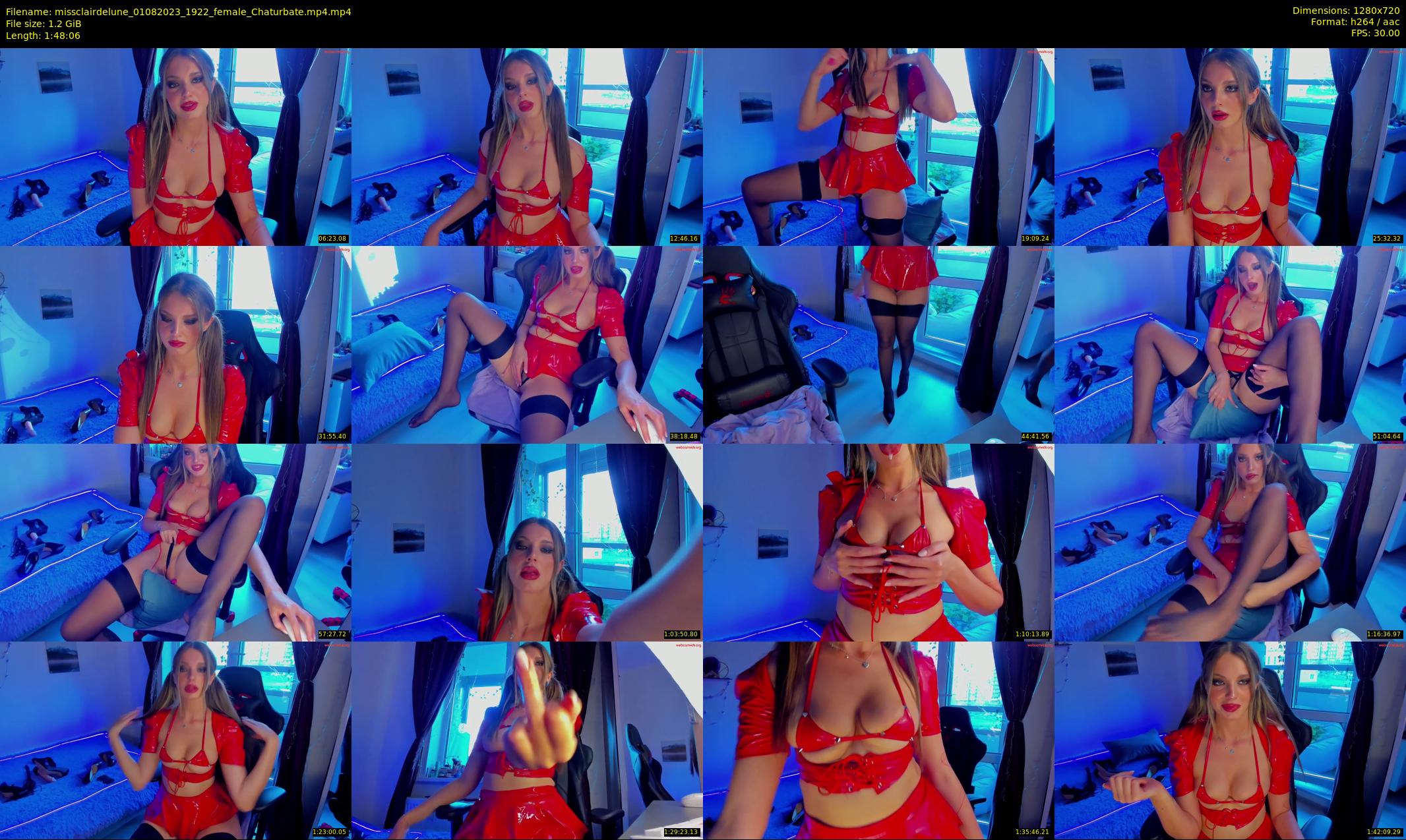 missclairdelune — 109 minute Chaturbate female cam show recording, 720p, Aug 1, 2023
