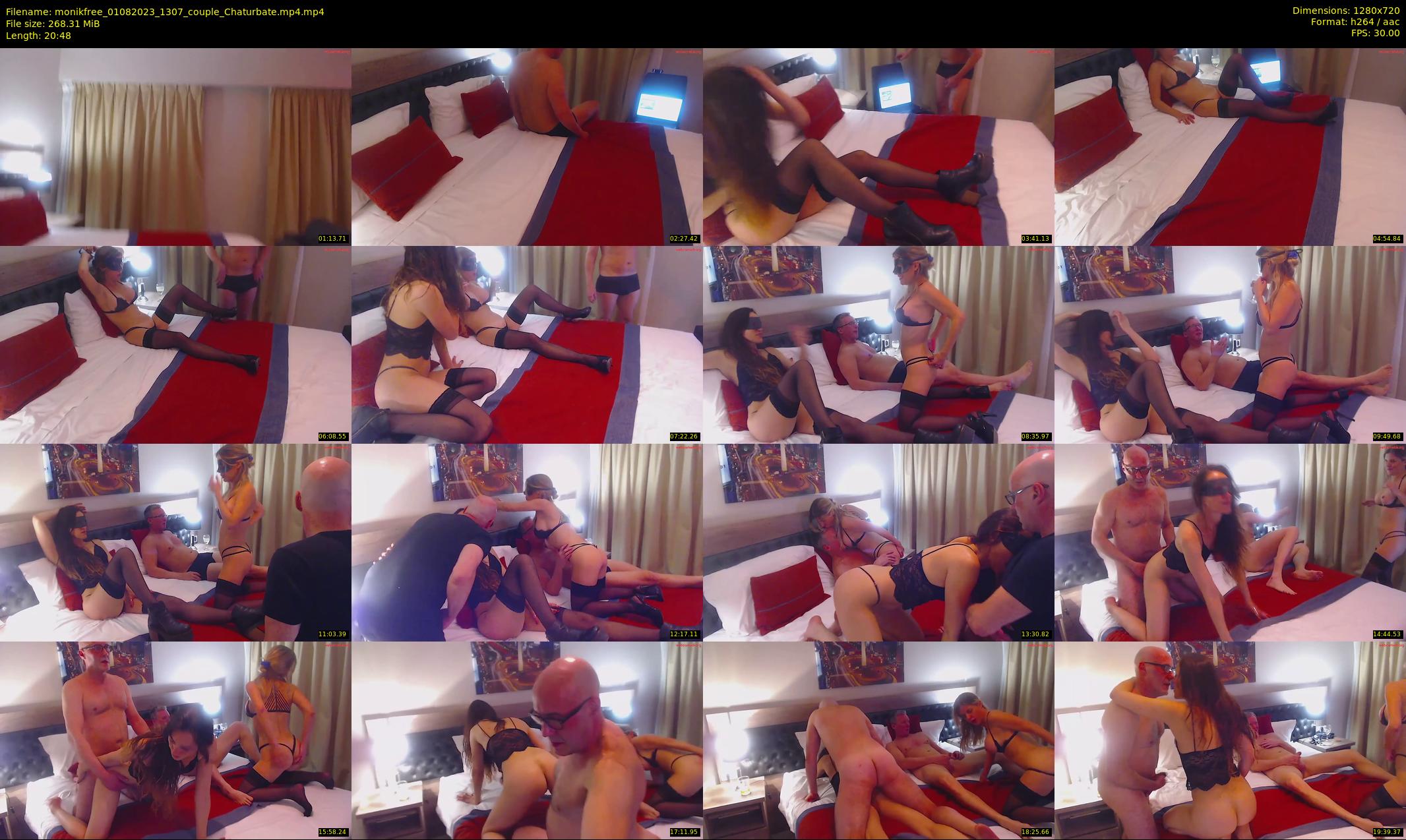 monikfree — 21 minute Chaturbate couple cam show recording, 720p, Aug 1, 2023