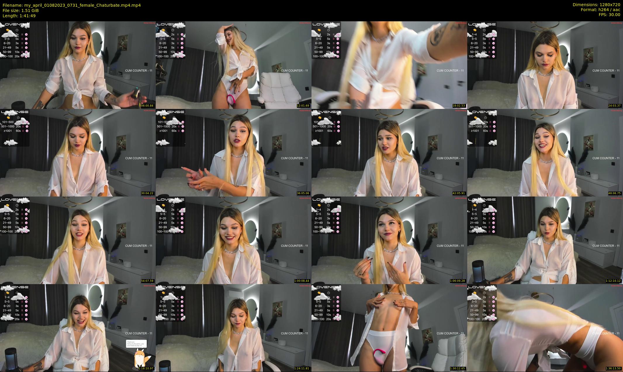 my_april — 102 minute Chaturbate female cam show recording, 720p, Aug 1, 2023