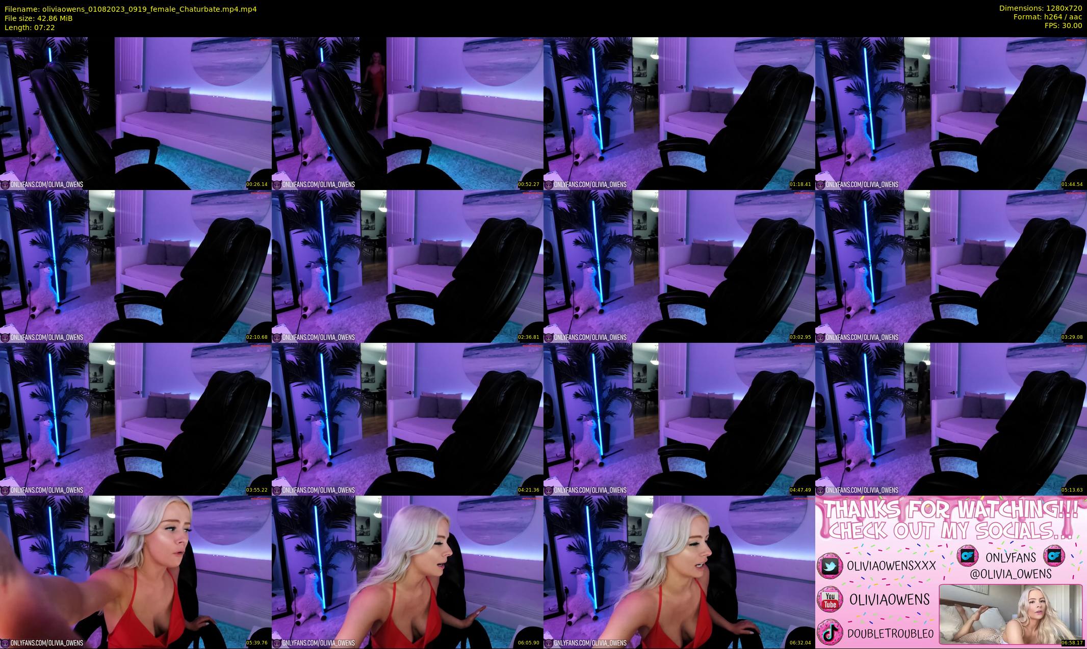 oliviaowens — 8 minute Chaturbate female cam show recording, 720p, Aug 1, 2023