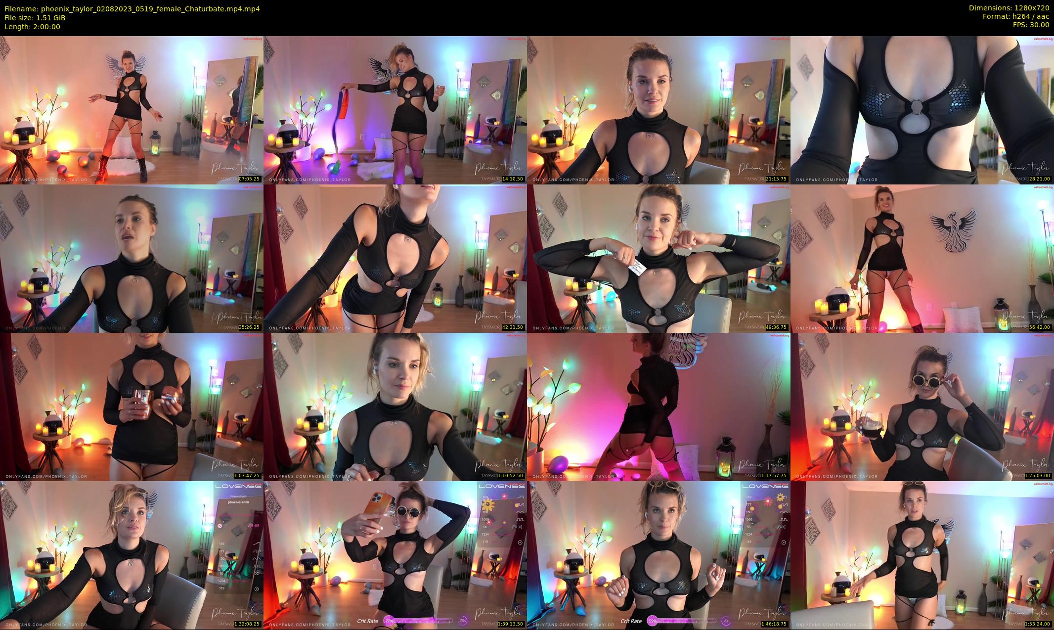 phoenix_taylor — 120 minute Chaturbate female cam show recording, 720p, Aug 2, 2023