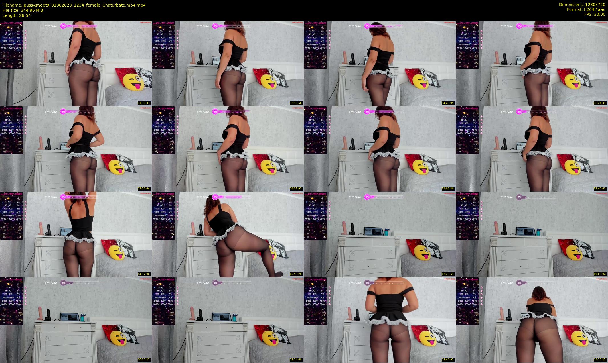 pussysweet9 — 27 minute Chaturbate female cam show recording, 720p, Aug 1, 2023