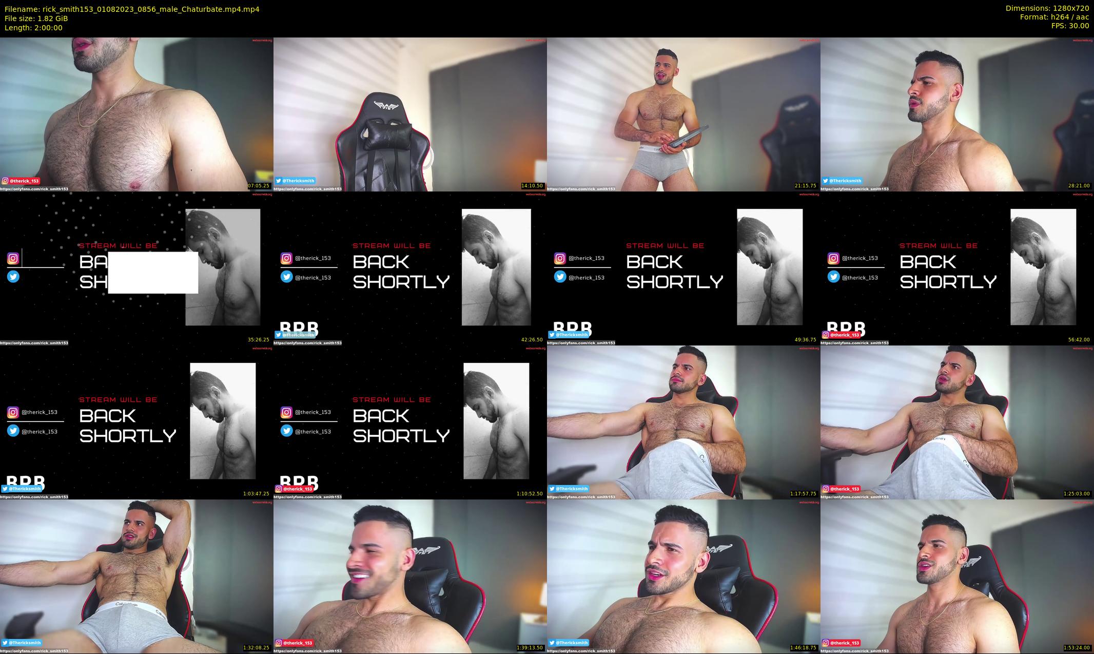 rick_smith153 — 120 minute Chaturbate male cam show recording, 720p, Aug 1, 2023