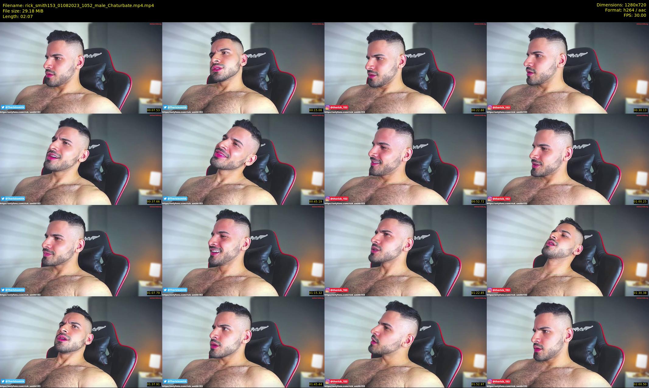 rick_smith153 — 3 minute Chaturbate male cam show recording, 720p, Aug 1, 2023