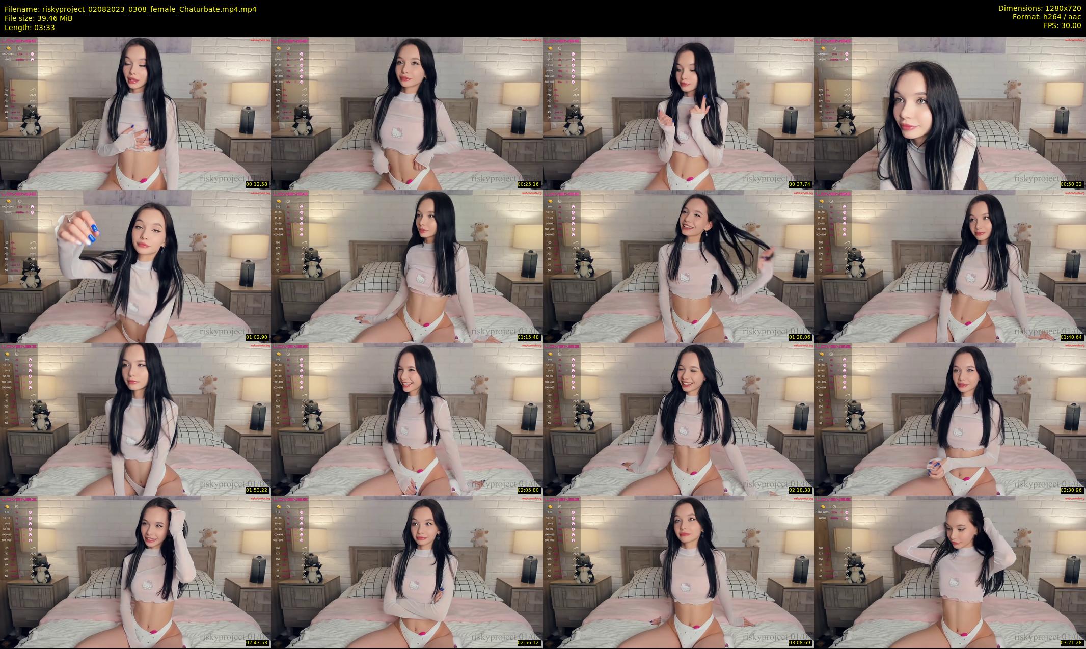 riskyproject — 4 minute Chaturbate couple cam show recording, 720p, Aug 2, 2023