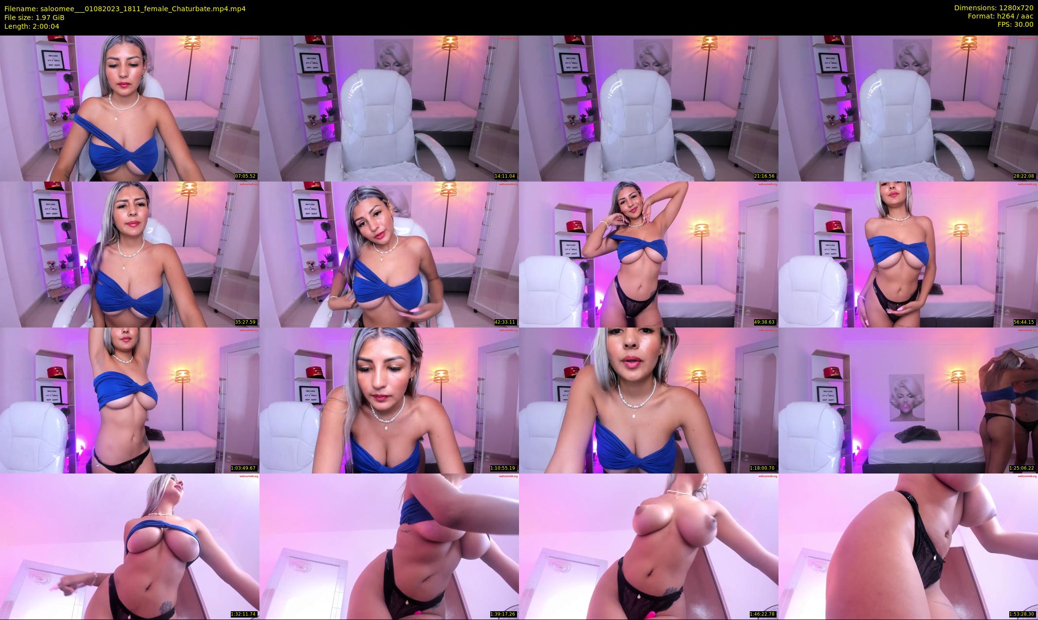 saloomee__ — 121 minute Chaturbate female cam show recording, 720p, Aug 1, 2023