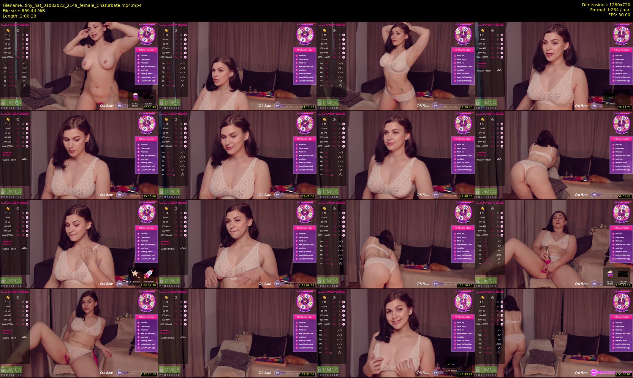 tiny_hat — 121 minute Chaturbate female cam show recording, 720p, Aug 1, 2023
