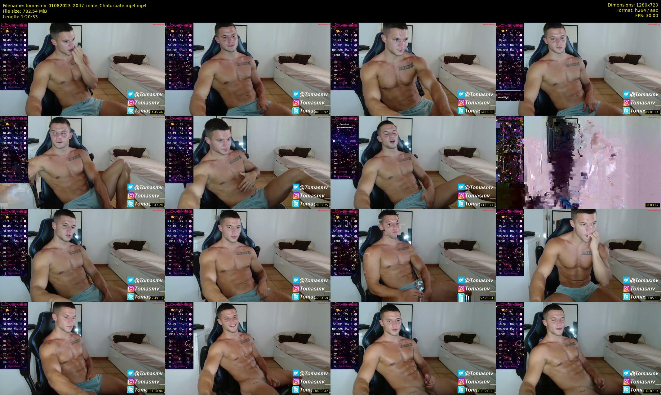 tomasmv — 81 minute Chaturbate male cam show recording, 720p, Aug 1, 2023