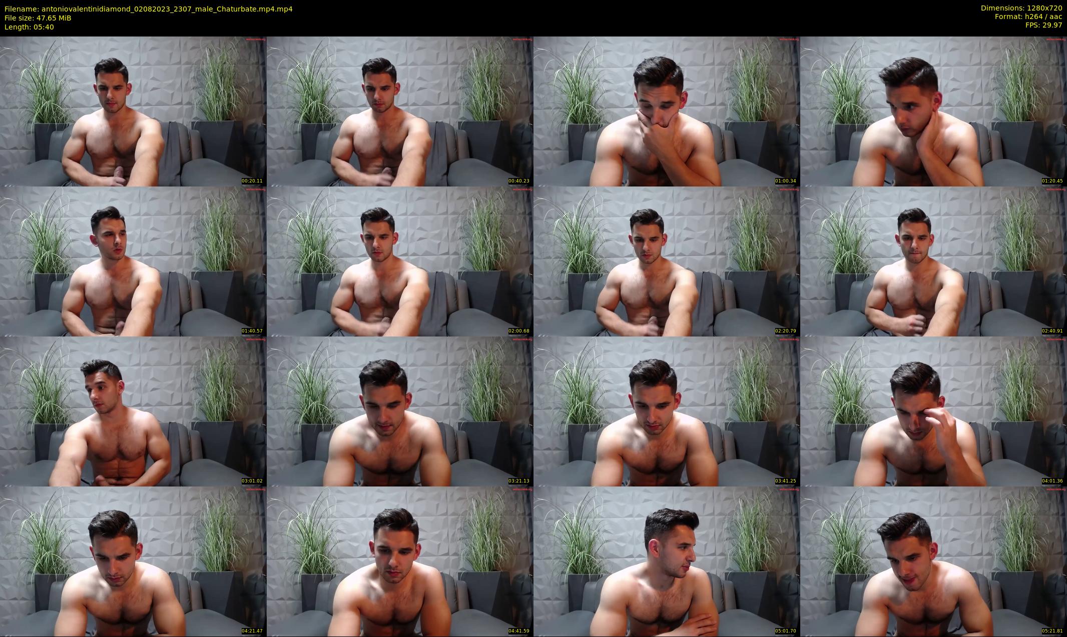 antoniovalentinidiamond — 6 minute Chaturbate male cam show recording, 720p, Aug 2, 2023