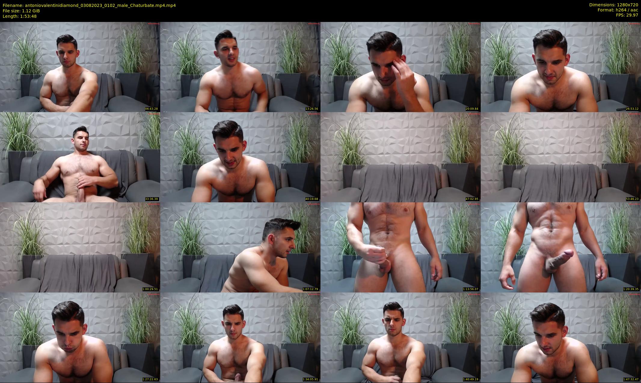 antoniovalentinidiamond — 114 minute Chaturbate male cam show recording, 720p, Aug 3, 2023