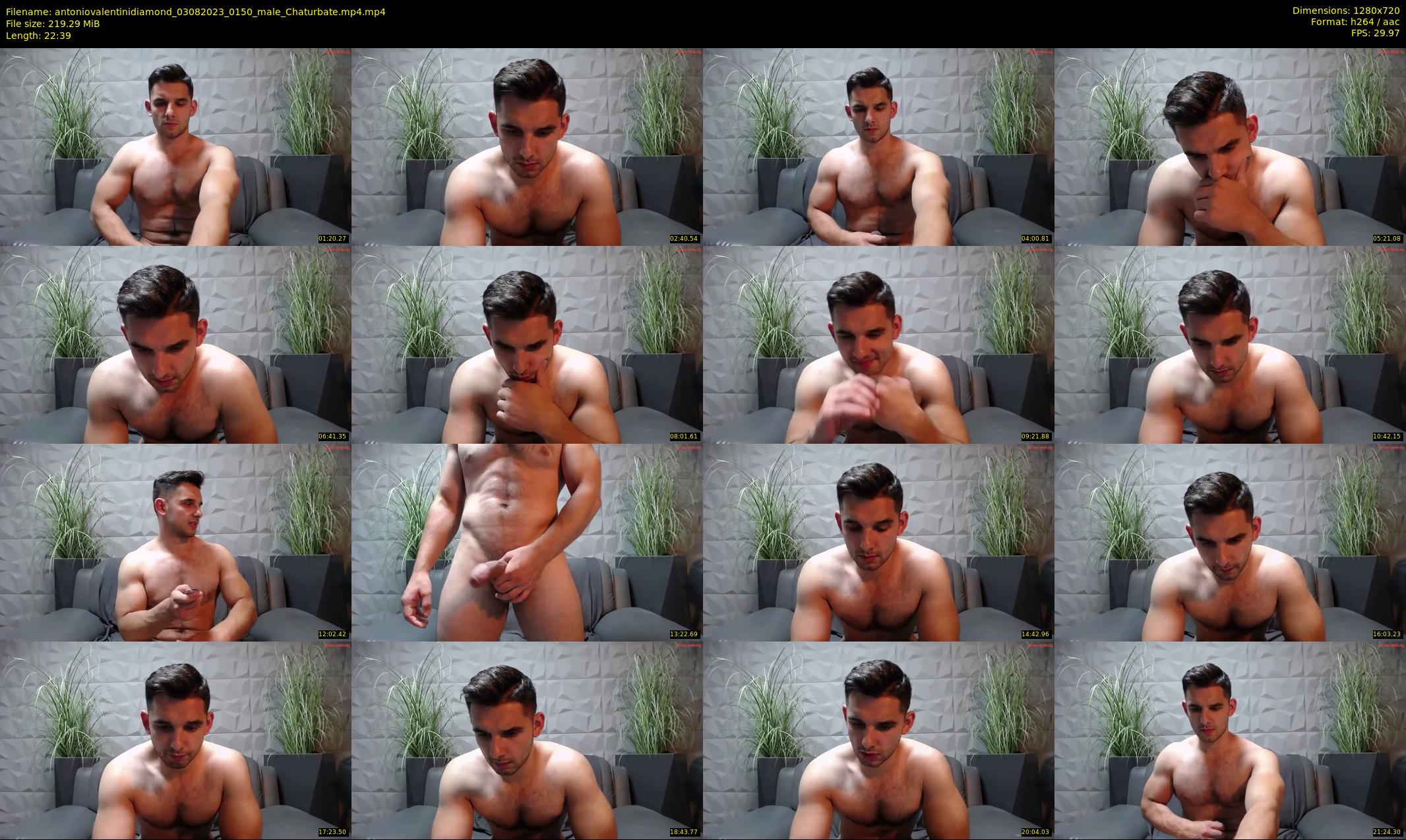 antoniovalentinidiamond — 23 minute Chaturbate male cam show recording, 720p, Aug 3, 2023