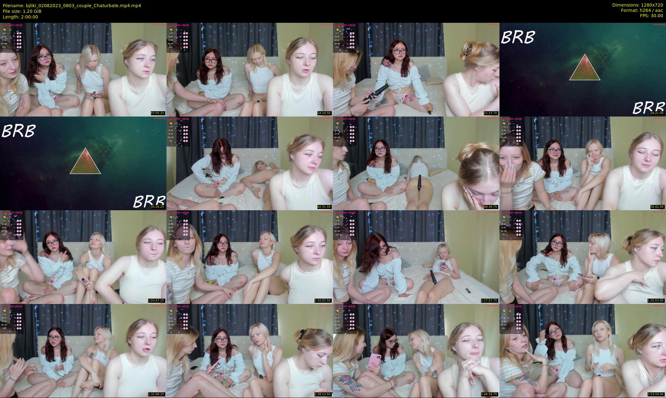bjliki — 120 minute Chaturbate couple cam show recording, 720p, Aug 2, 2023