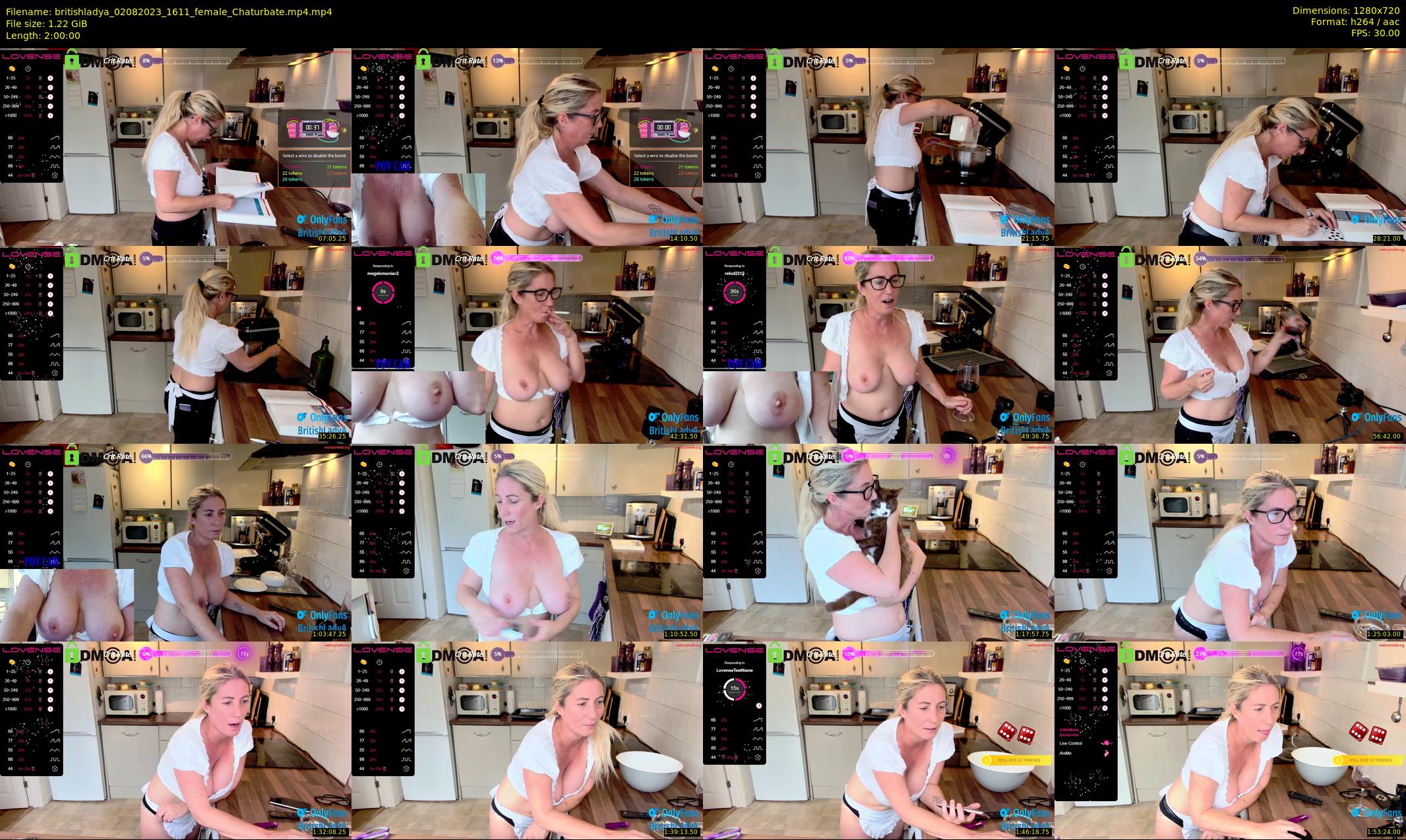 britishladya — 120 minute Chaturbate female cam show recording, 720p, Aug 2, 2023