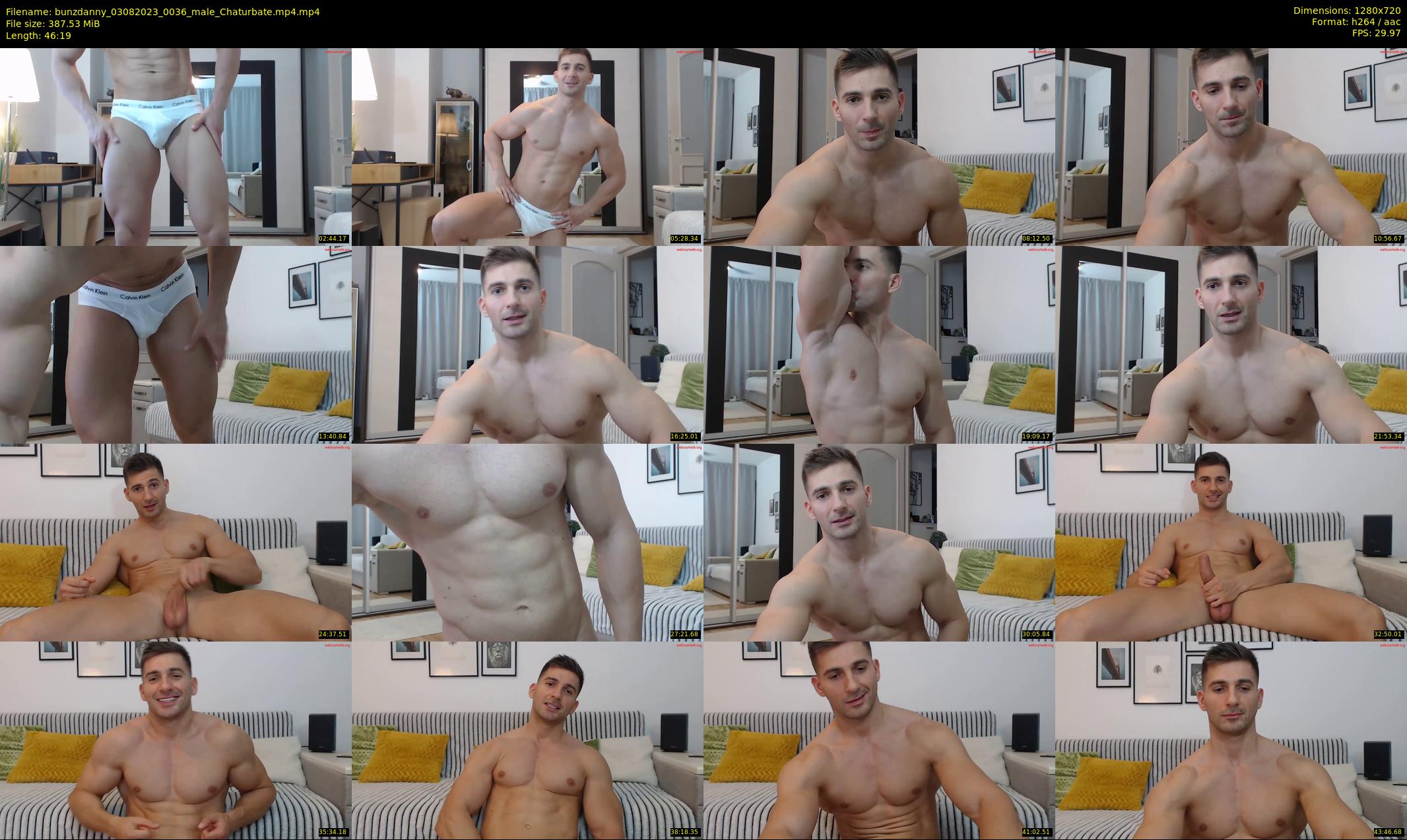 bunzdanny — 47 minute Chaturbate male cam show recording, 720p, Aug 3, 2023