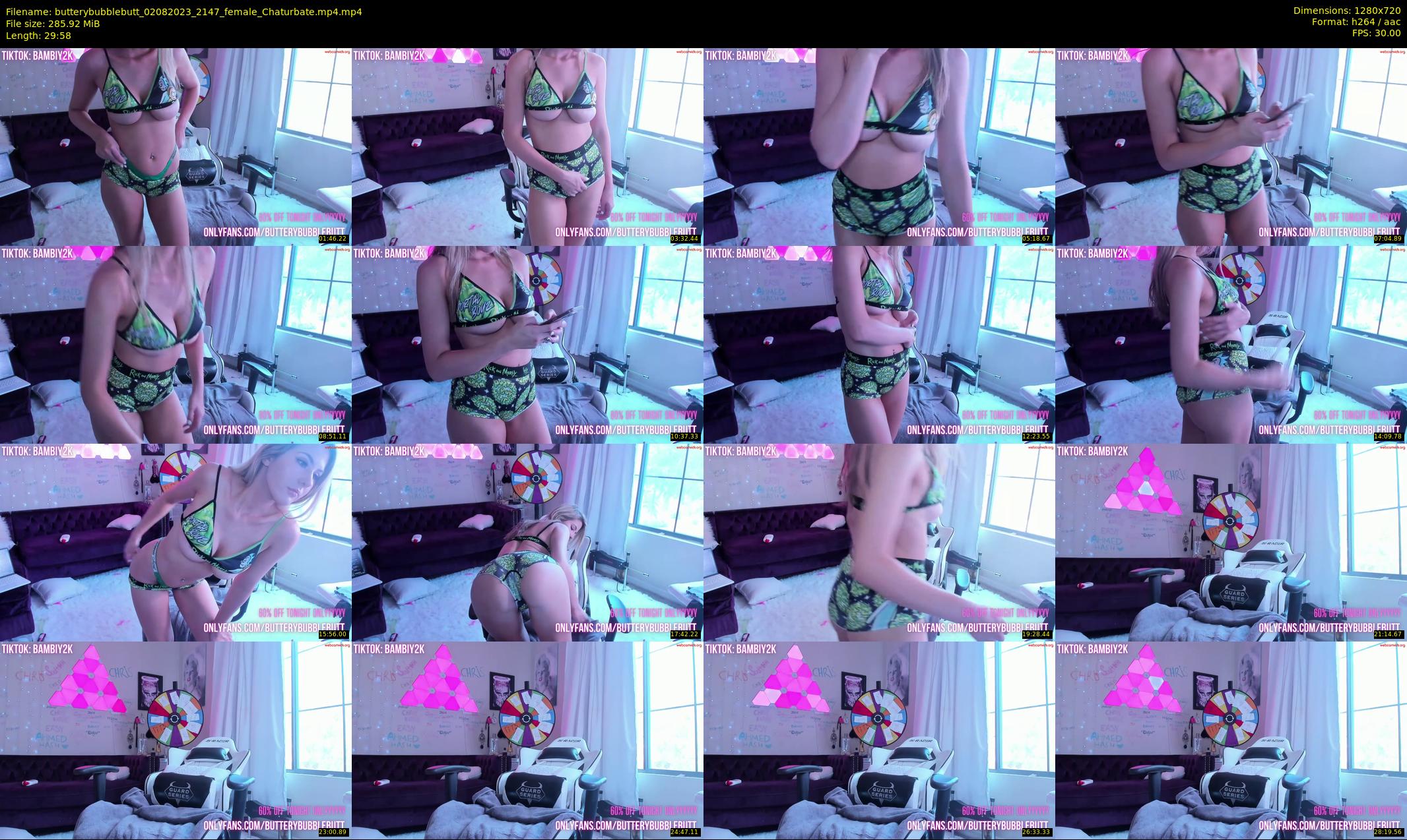 butterybubblebutt — 30 minute Chaturbate couple cam show recording, 720p, Aug 2, 2023