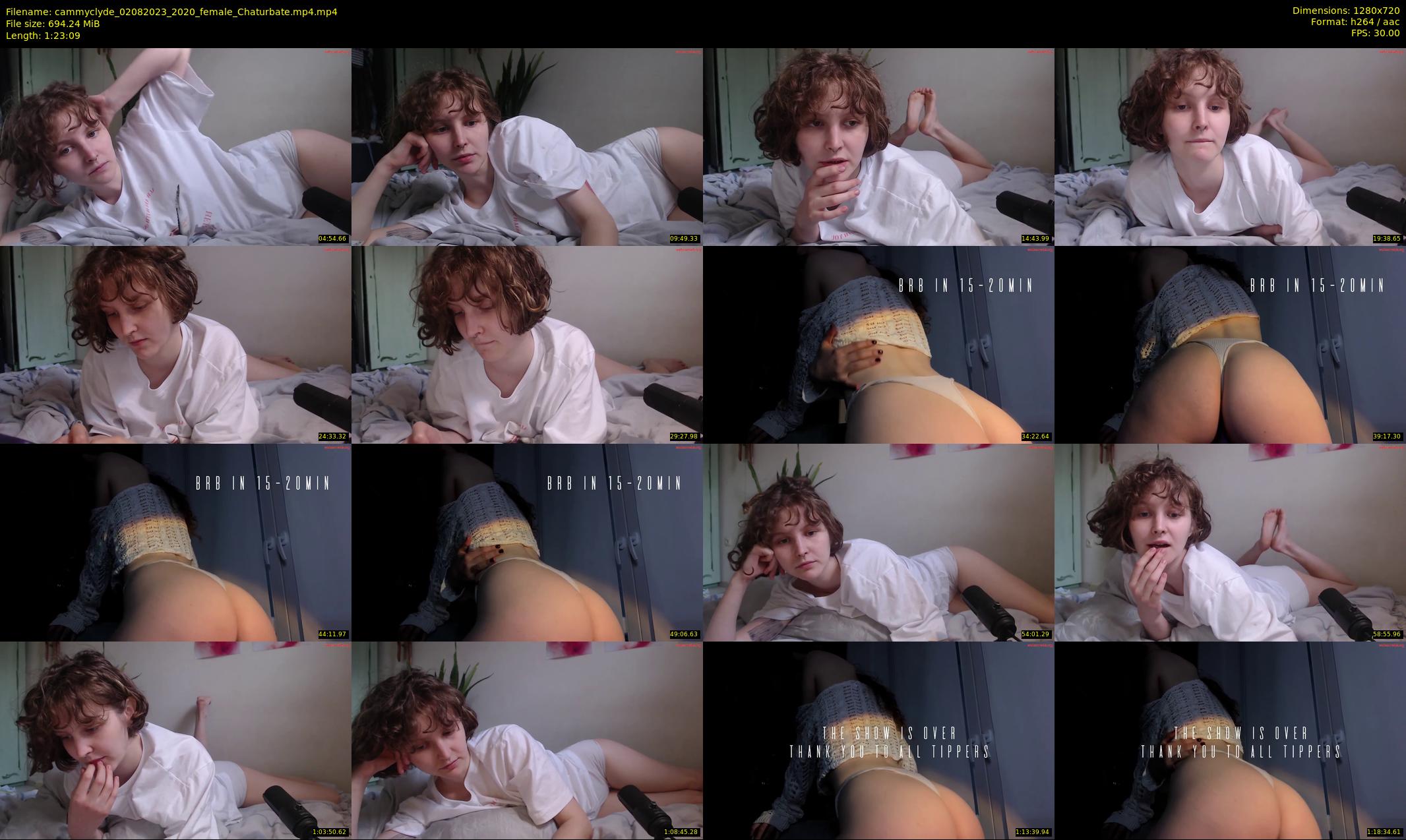 cammyclyde — 84 minute Chaturbate female cam show recording, 720p, Aug 2, 2023