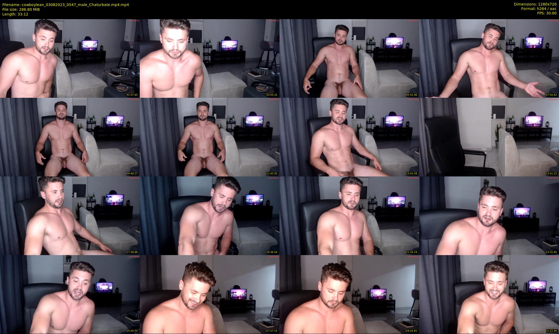 cowboylean — 34 minute Chaturbate male cam show recording, 720p, Aug 3, 2023