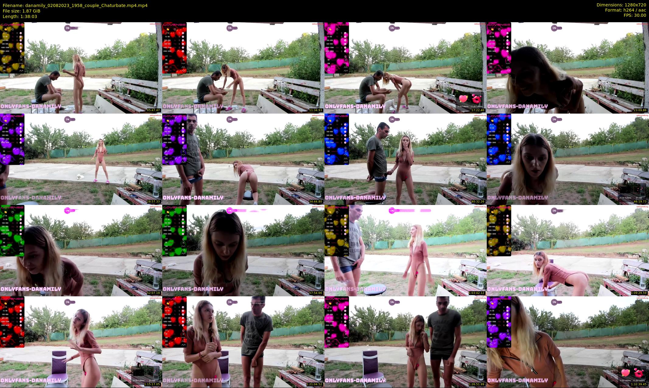 danamily — 99 minute Chaturbate female cam show recording, 720p, Aug 2, 2023