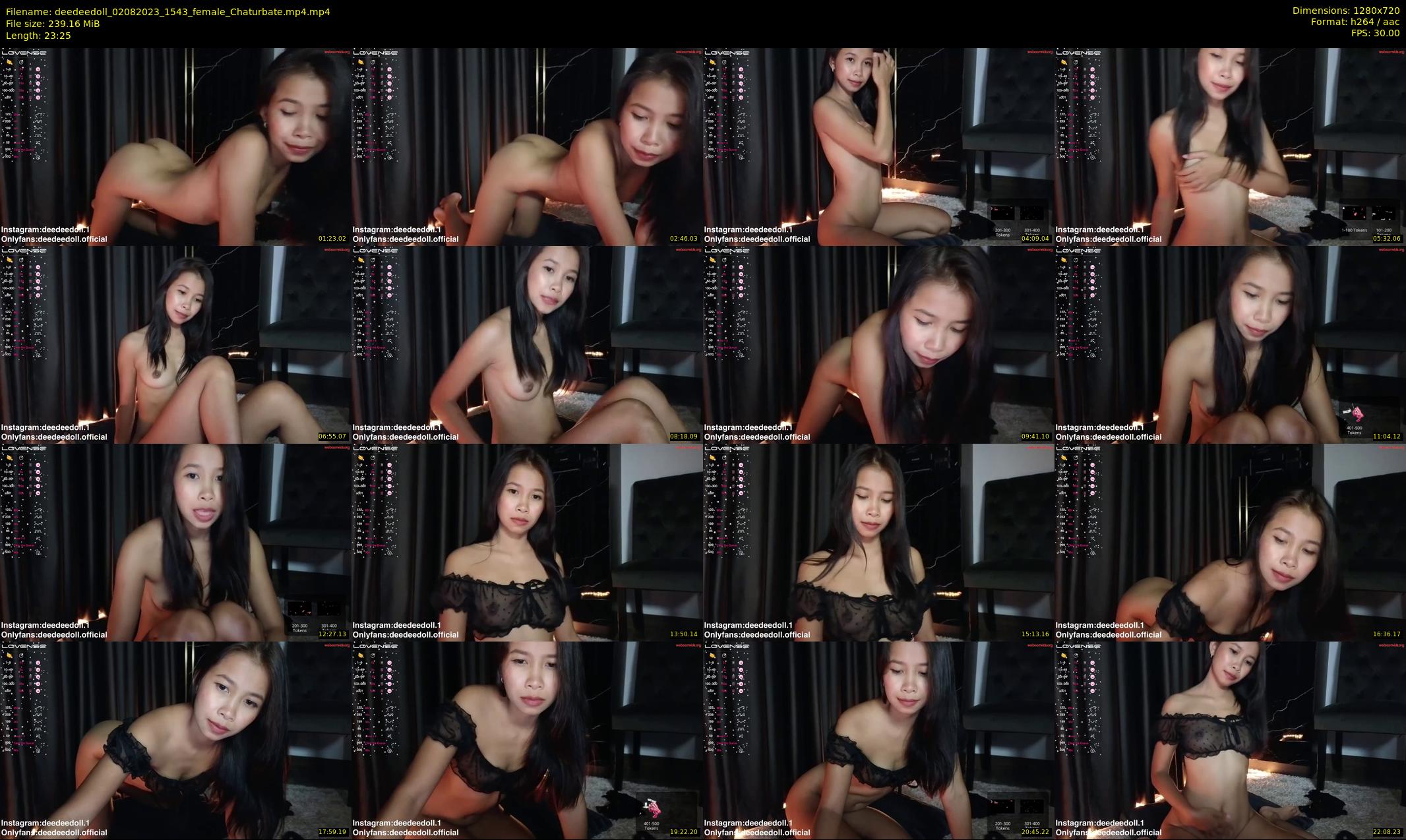deedeedoll — 24 minute Chaturbate female cam show recording, 720p, Aug 2, 2023