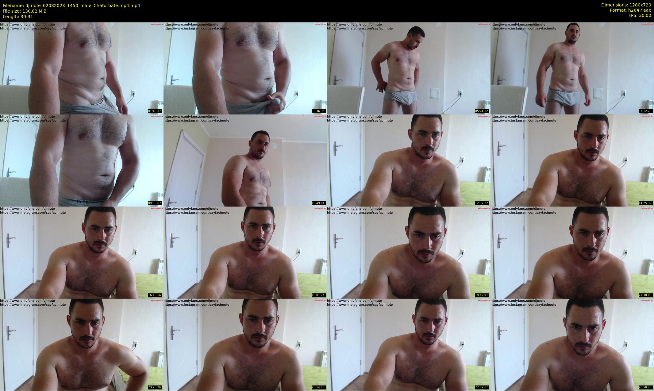 djmute — 31 minute Chaturbate male cam show recording, 720p, Aug 2, 2023