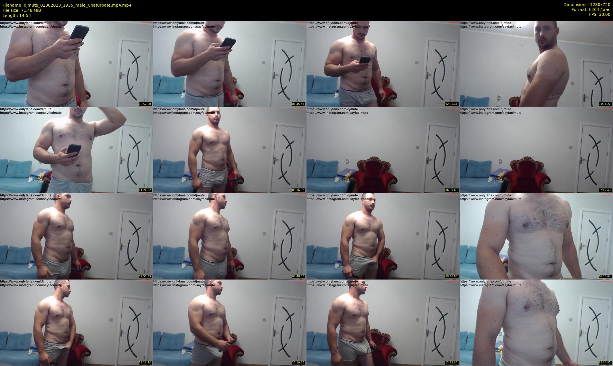 djmute — 15 minute Chaturbate male cam show recording, 720p, Aug 2, 2023