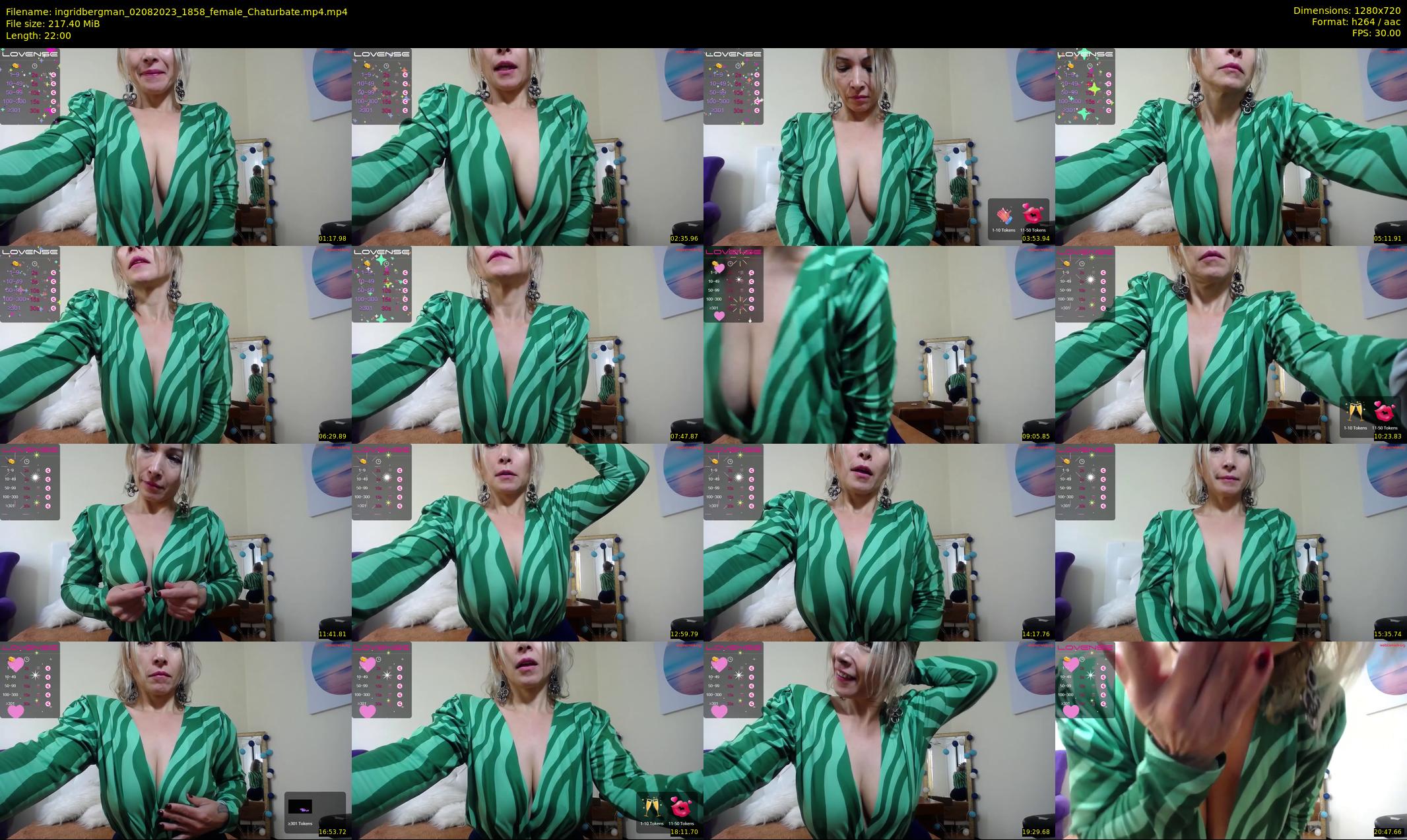 ingridbergman — 22 minute Chaturbate female cam show recording, 720p, Aug 2, 2023