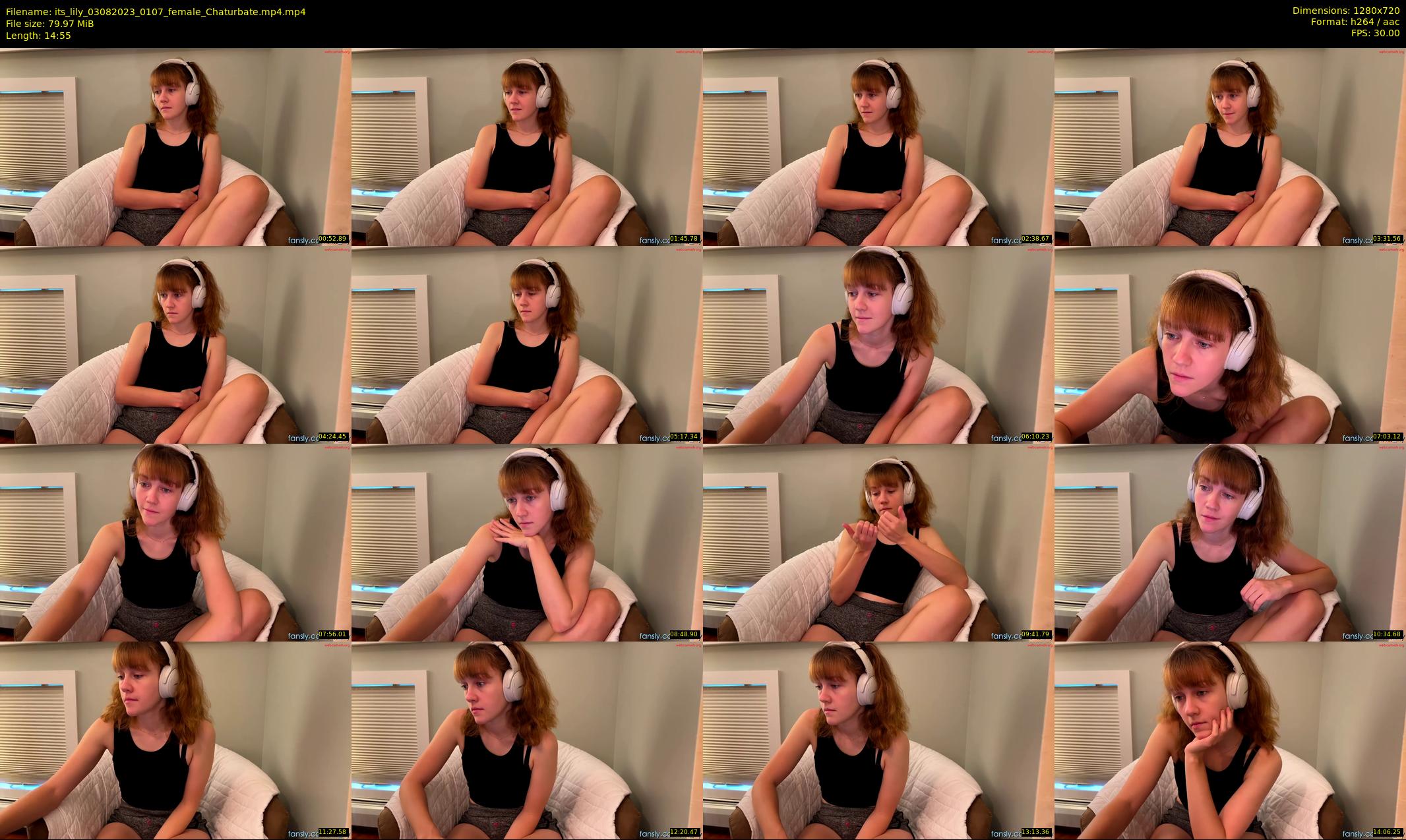 its_lily — 15 minute Chaturbate female cam show recording, 720p, Aug 3, 2023
