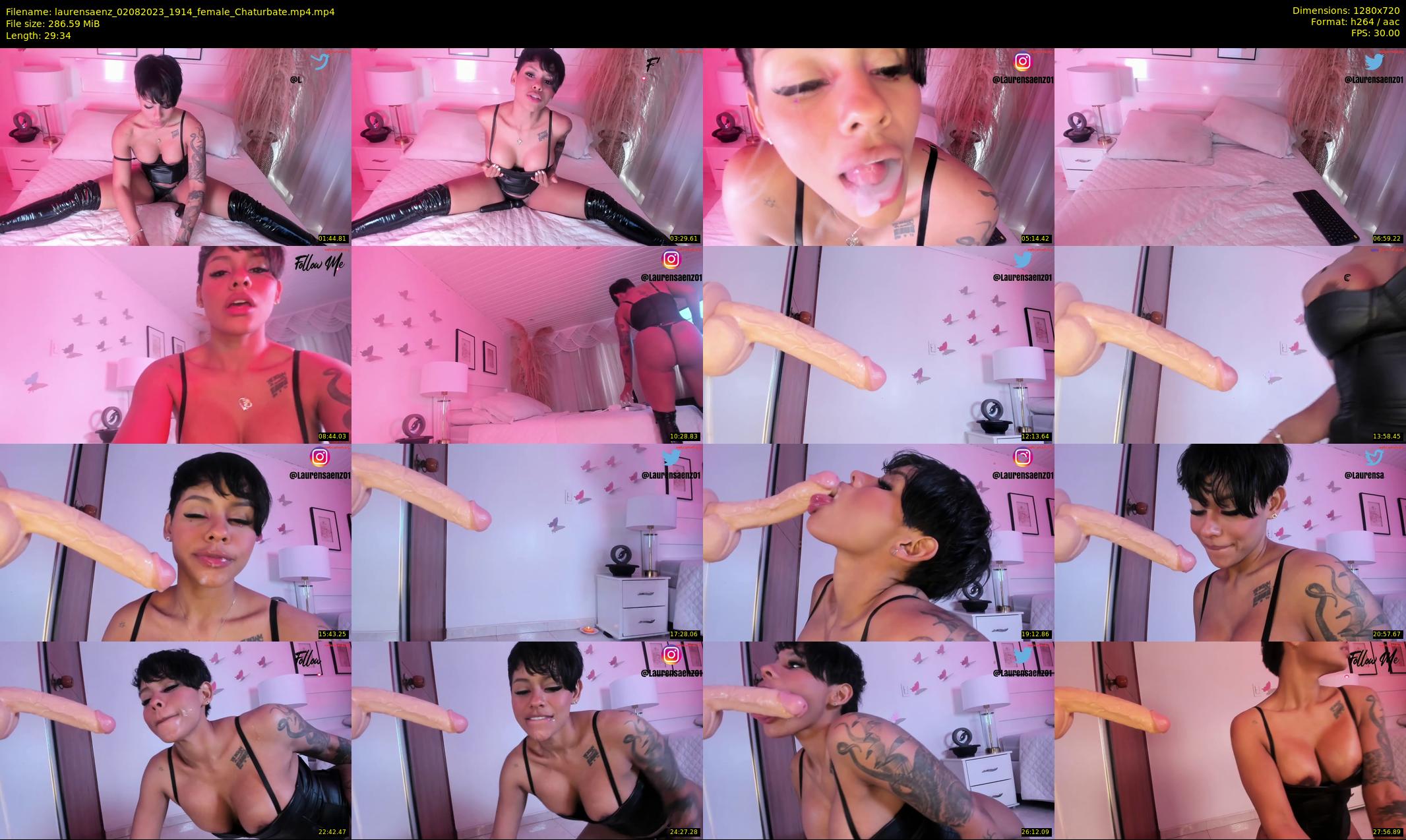 laurensaenz — 30 minute Chaturbate female cam show recording, 720p, Aug 2, 2023