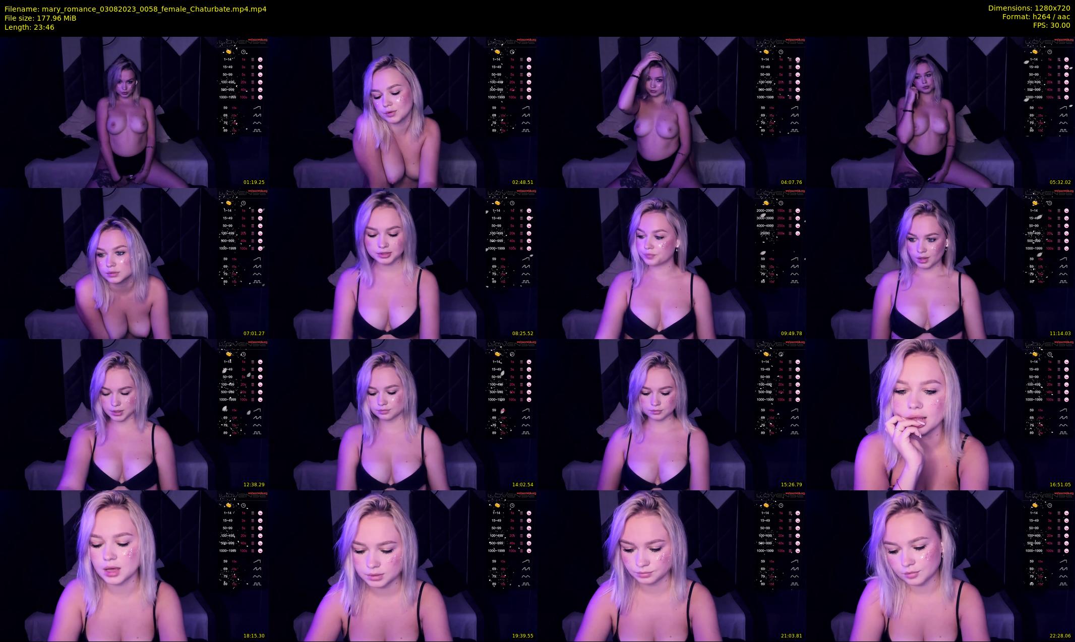 mary_romance — 24 minute Chaturbate female cam show recording, 720p, Aug 3, 2023