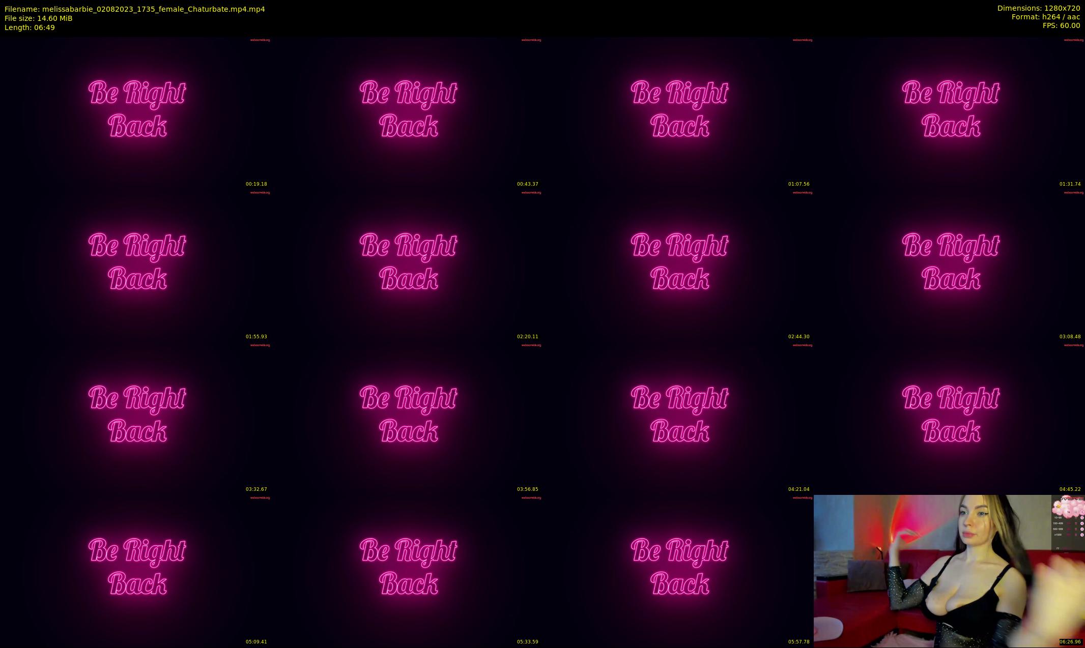 melissabarbie — 7 minute Chaturbate couple cam show recording, 720p, Aug 2, 2023